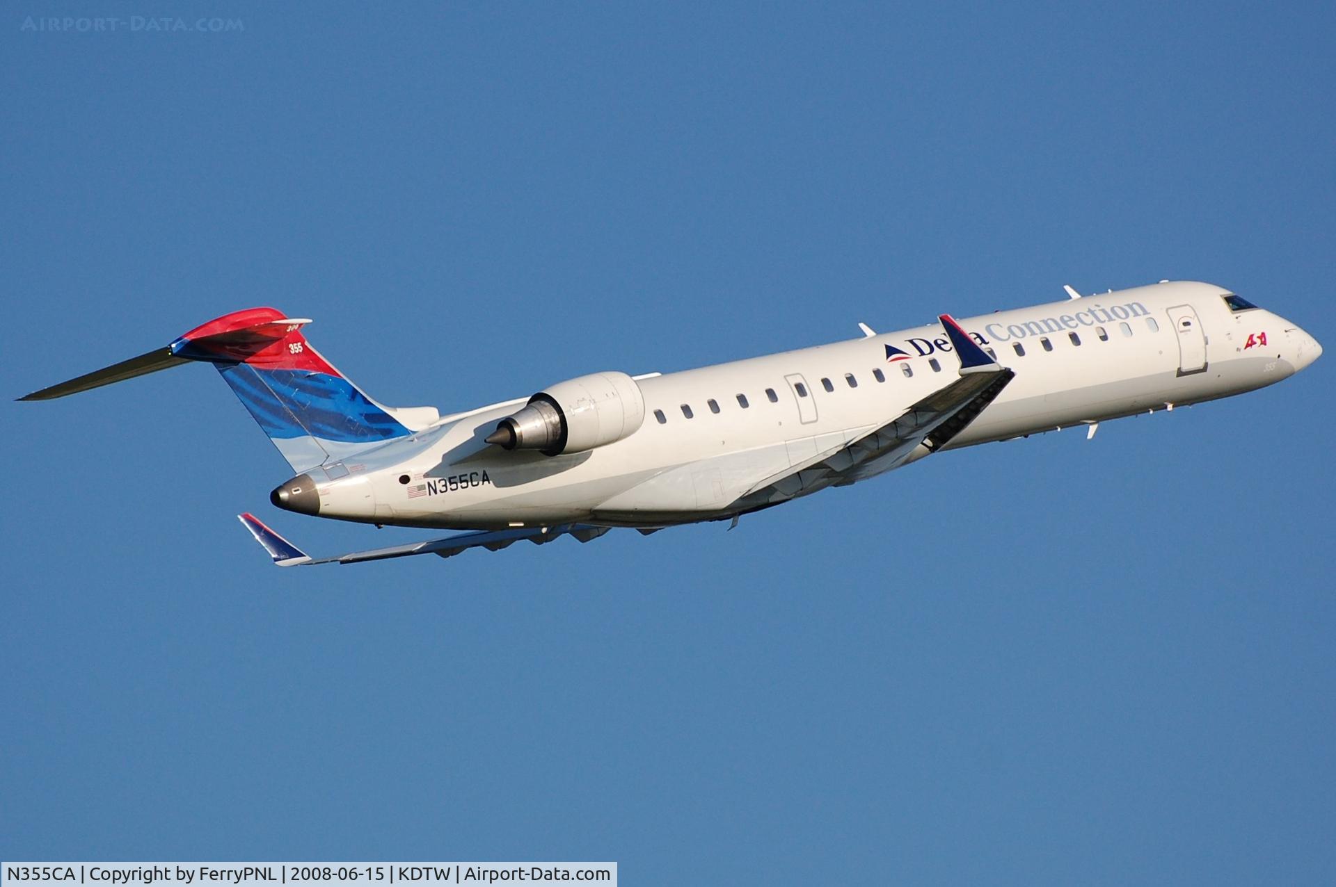 N355CA, 2002 Bombardier CRJ-701ER (CL-600-2C10) Regional Jet C/N 10067, ASA/Delta Connection CL700