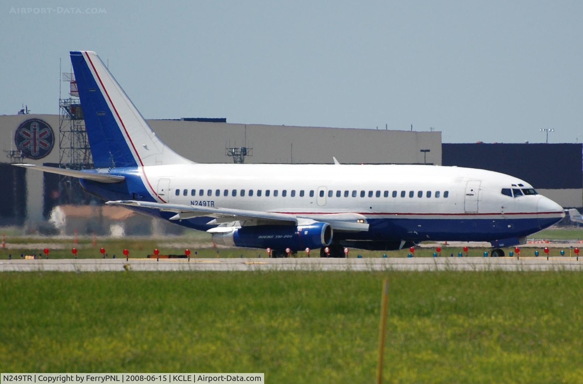 N249TR, 1981 Boeing 737-2K5 C/N 22598, Pace Airlines operating this classic B732. Lining up in CLE.