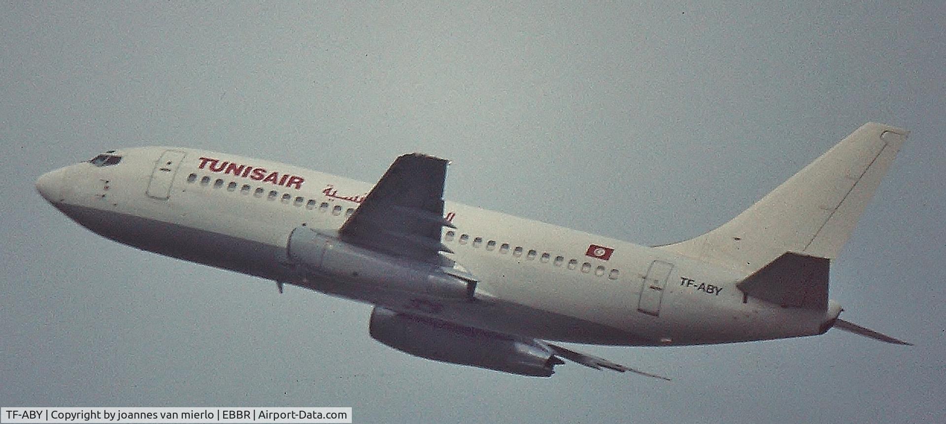 TF-ABY, 1981 Boeing 737-230 C/N 22136, TAKE OFF EBBR 25R