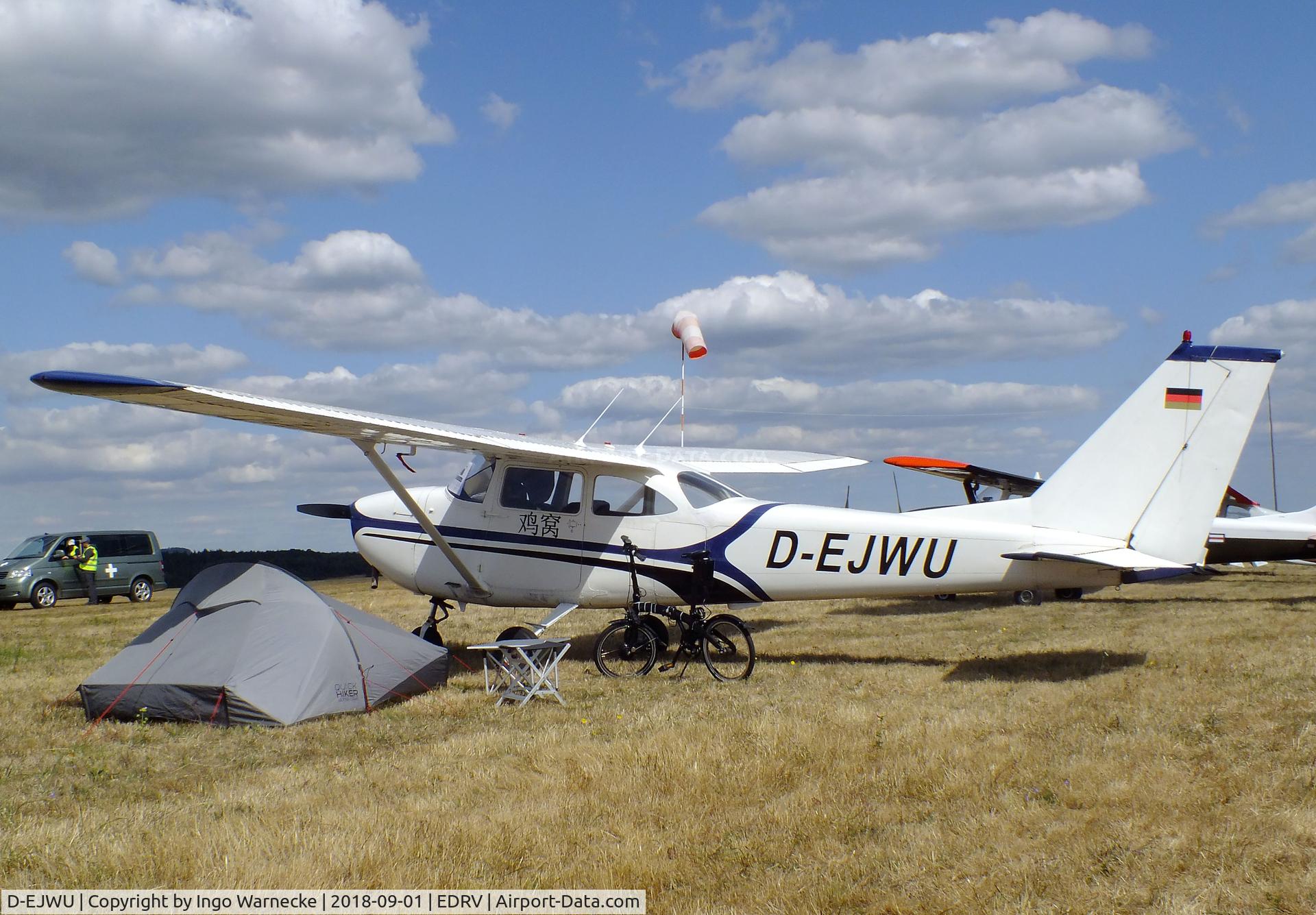 D-EJWU, Reims F172H Skyhawk Skyhawk C/N 0417, Cessna (Reims) F172H Skyhawk at the 2018 Flugplatzfest Wershofen