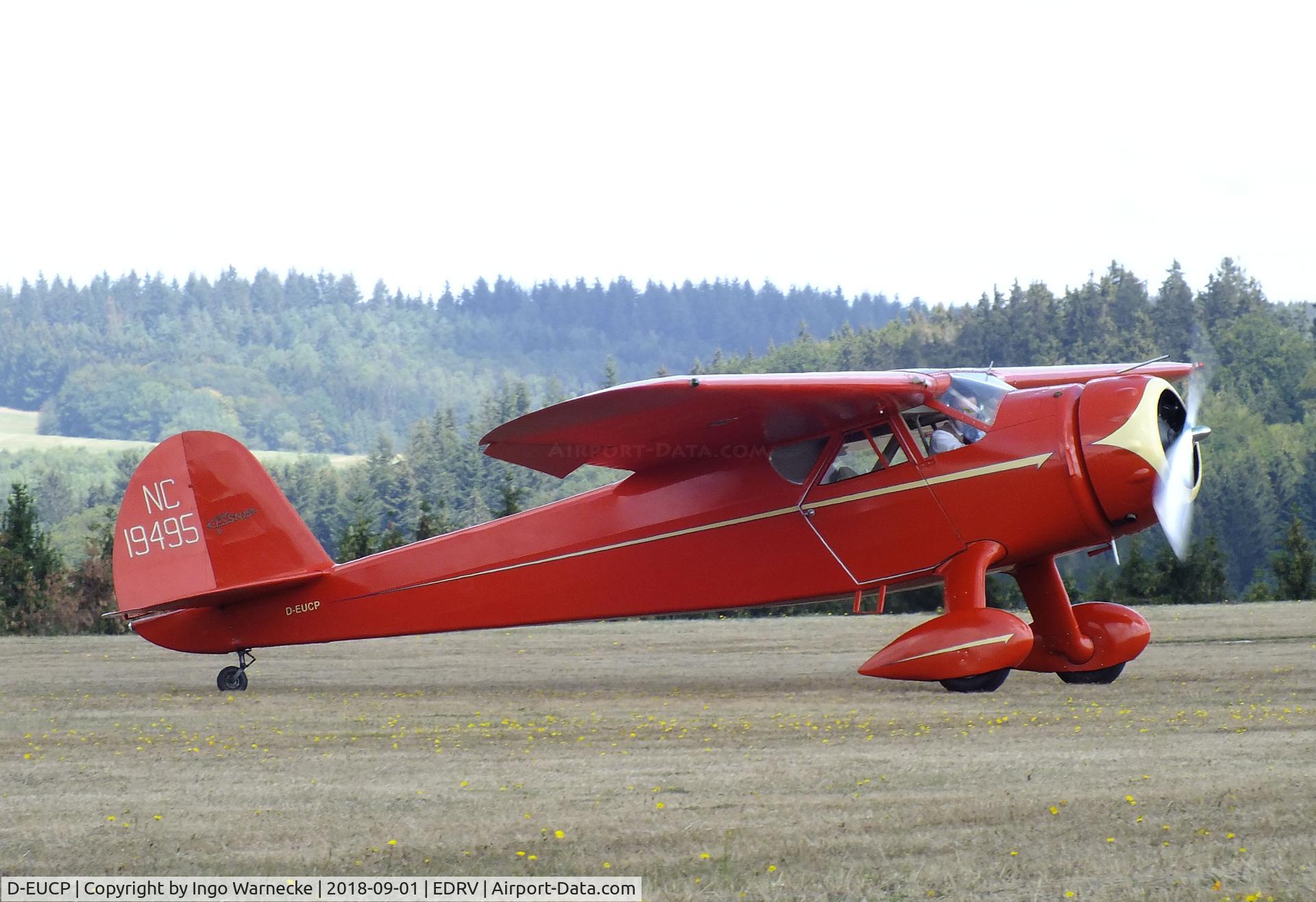 D-EUCP, 1939 Cessna C-145 Airmaster C/N 463, Cessna C-145 Airmaster at the 2018 Flugplatzfest Wershofen