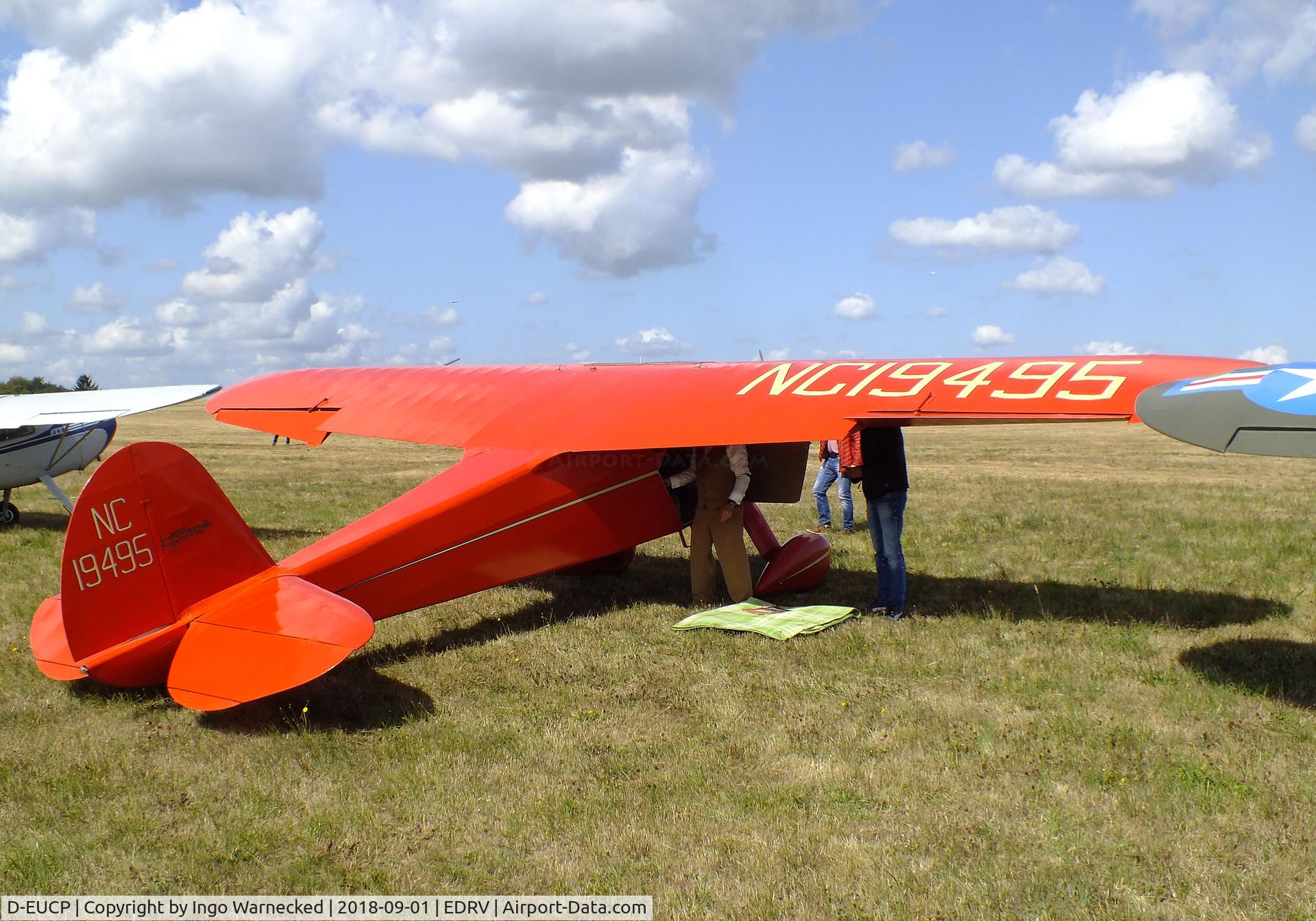 D-EUCP, 1939 Cessna C-145 Airmaster C/N 463, Cessna C-145 Airmaster at the 2018 Flugplatzfest Wershofen