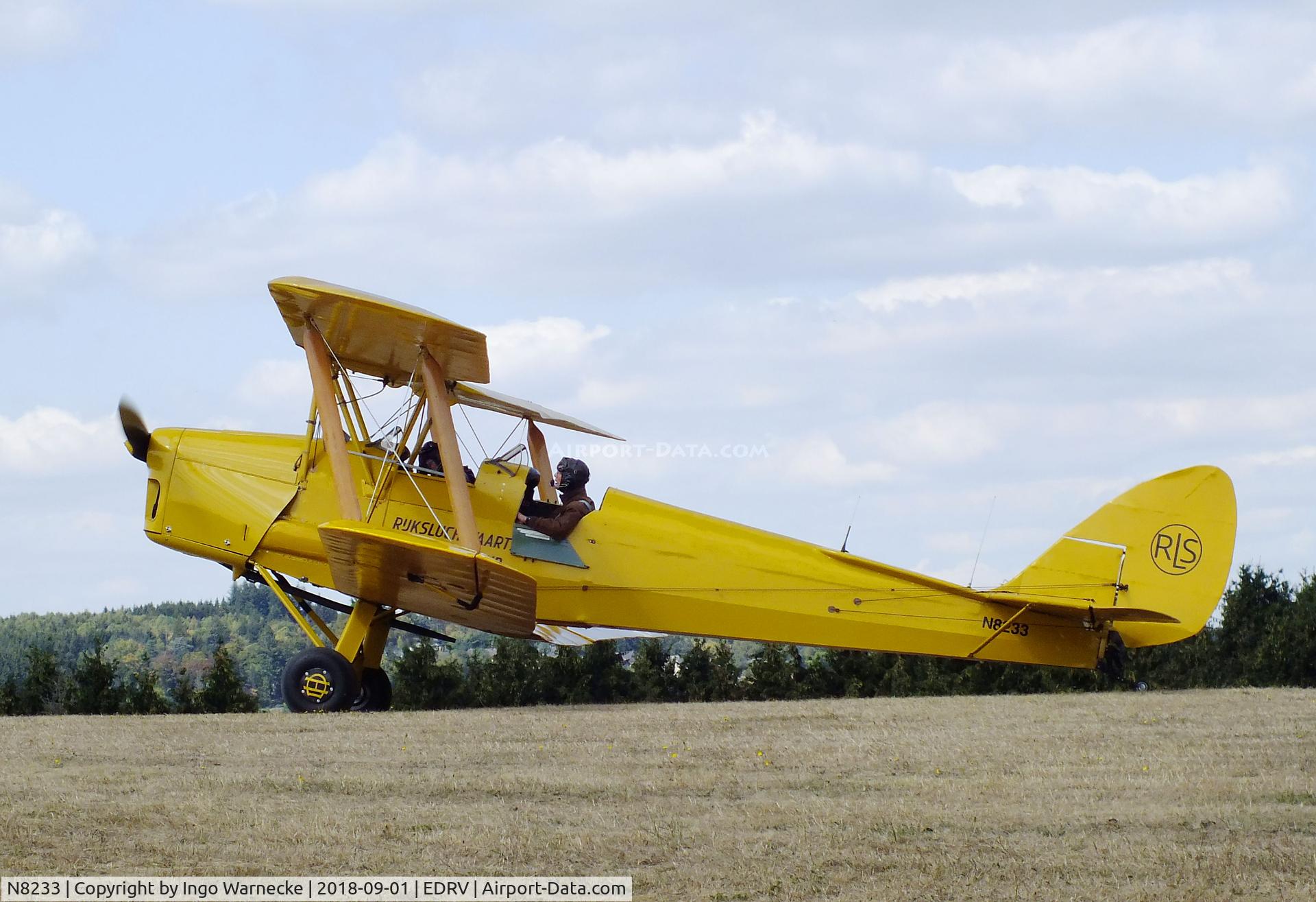 N8233, 1944 De Havilland DH-82A Tiger Moth II C/N 85959, De Havilland D.H.82A Tiger Moth at the 2018 Flugplatzfest Wershofen