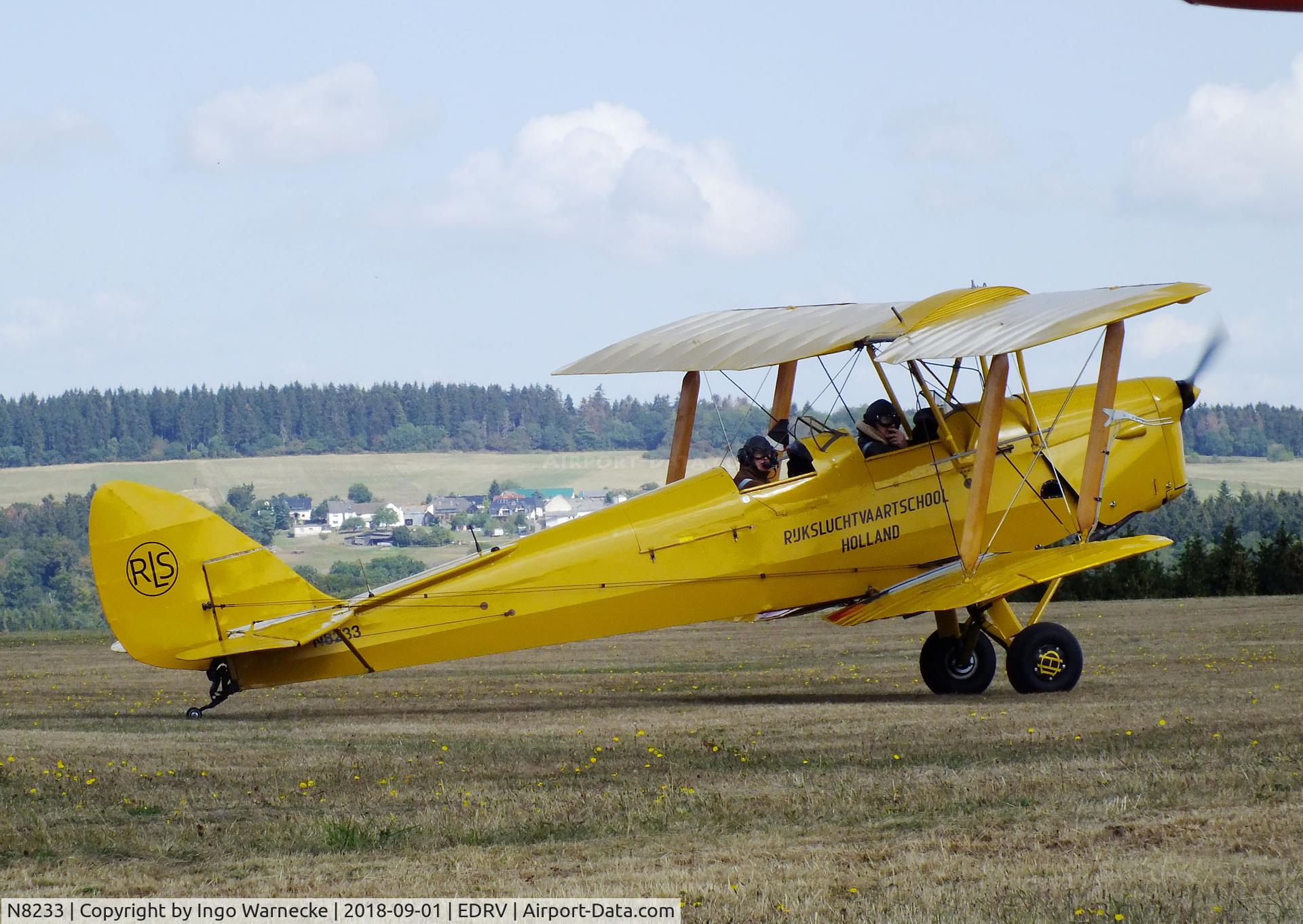 N8233, 1944 De Havilland DH-82A Tiger Moth II C/N 85959, De Havilland D.H.82A Tiger Moth at the 2018 Flugplatzfest Wershofen