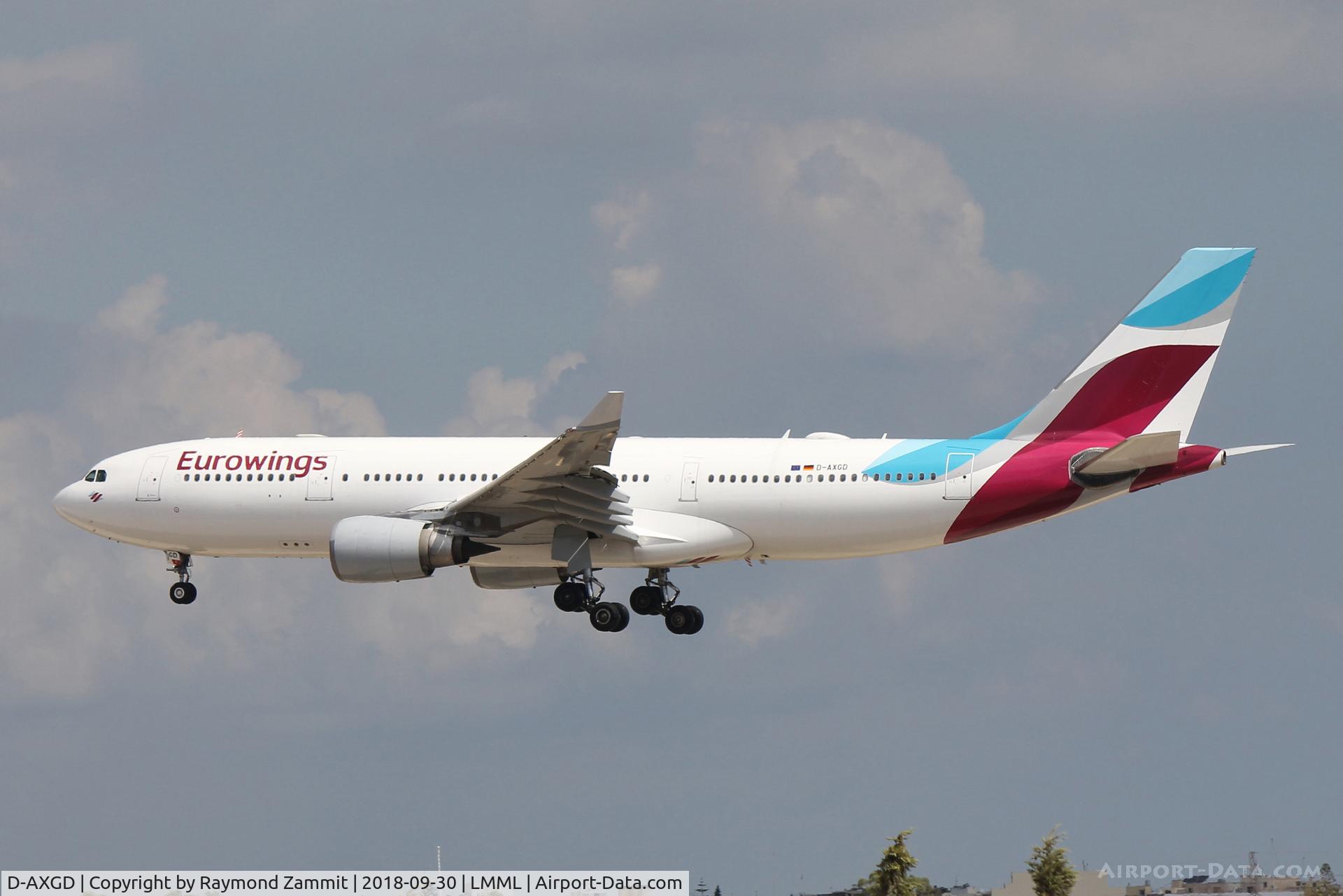 D-AXGD, 2003 Airbus A330-203 C/N 573, A330 D-AXGD Eurowings