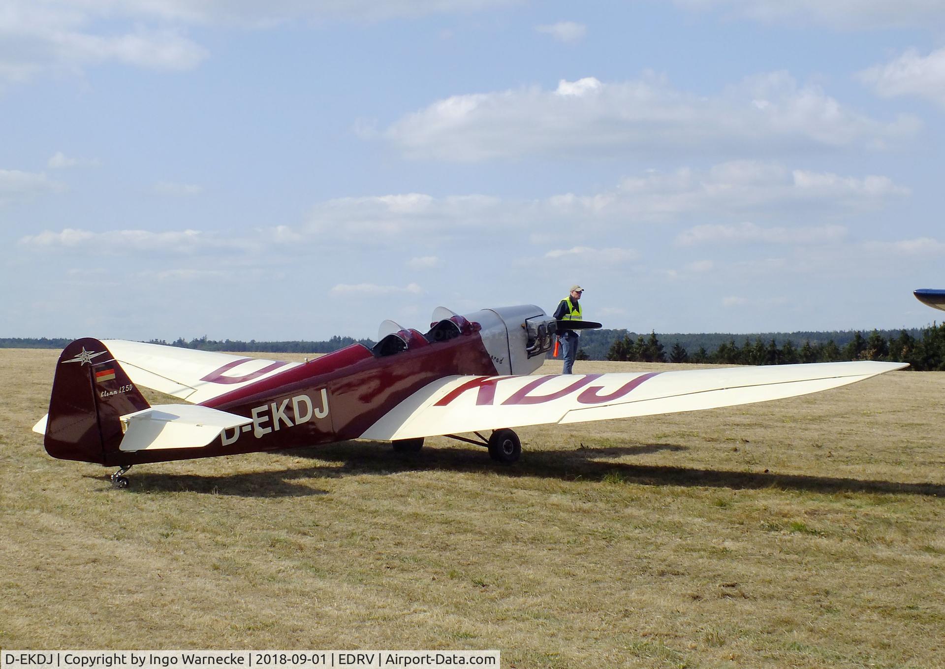 D-EKDJ, Klemm L25D C/N Not found D-EKDJ, Klemm (LTB Follmann) L 25D replica at the 2018 Flugplatzfest Wershofen