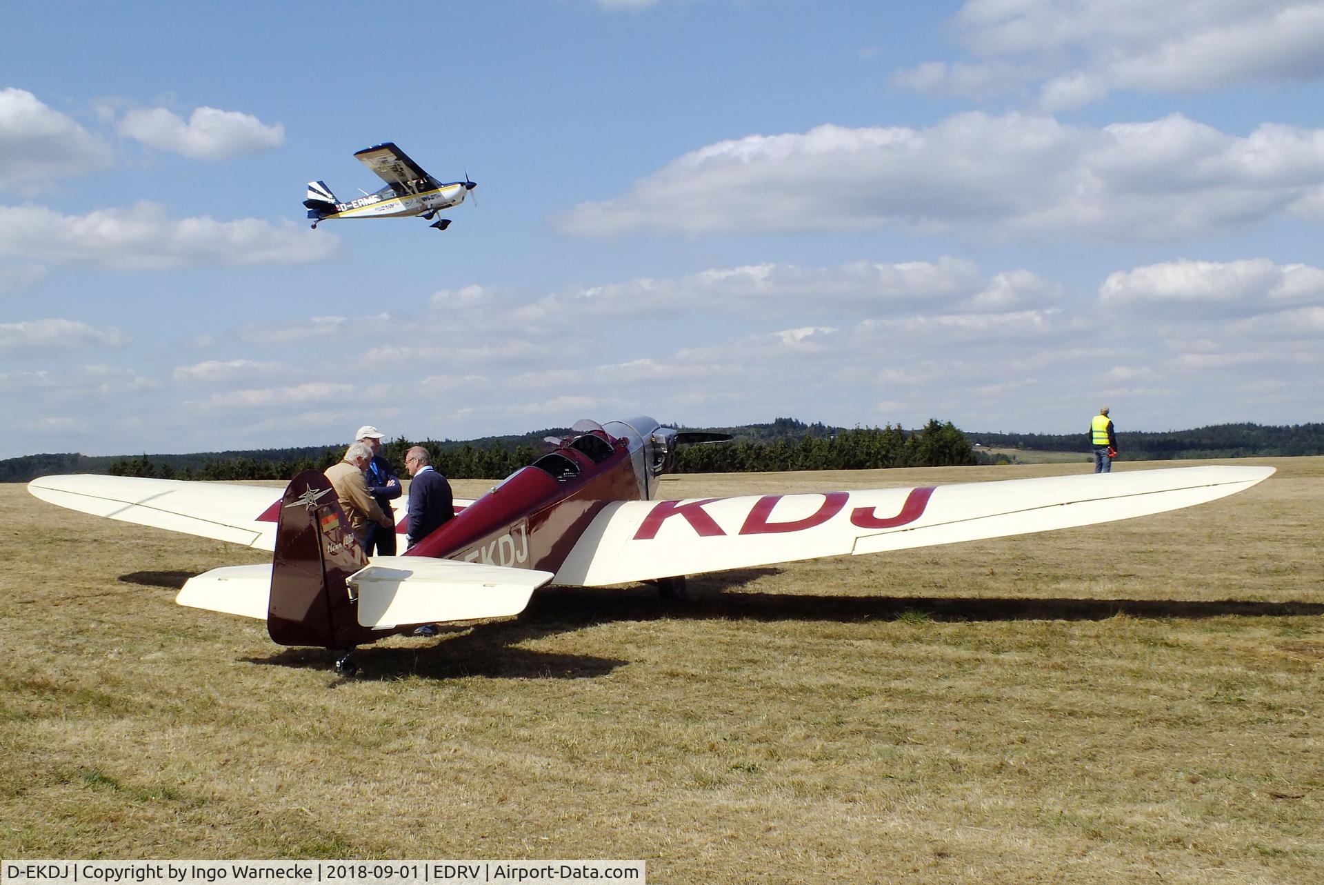 D-EKDJ, Klemm L25D C/N Not found D-EKDJ, Klemm (LTB Follmann) L 25D replica at the 2018 Flugplatzfest Wershofen