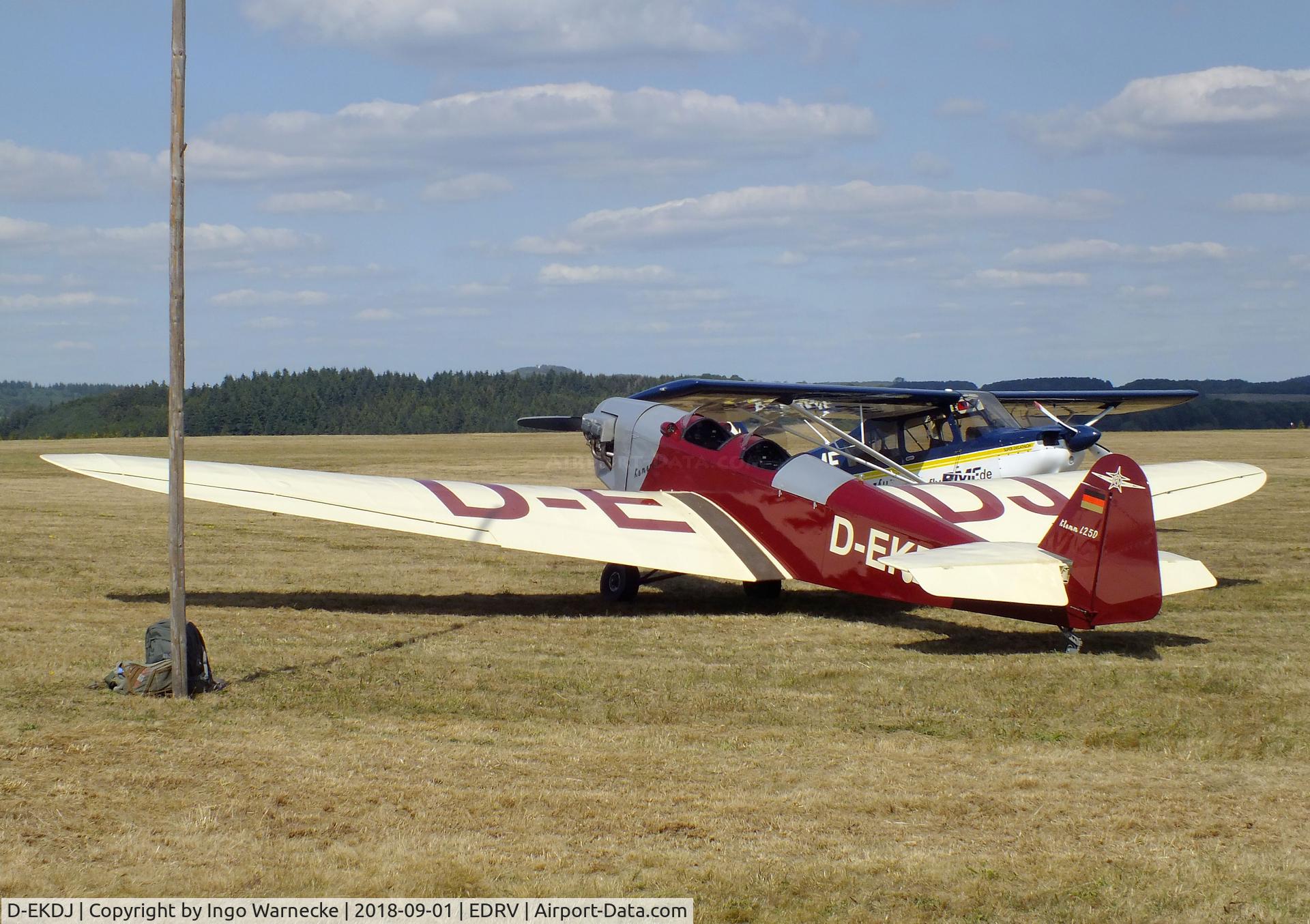 D-EKDJ, Klemm L25D C/N Not found D-EKDJ, Klemm (LTB Follmann) L 25D replica at the 2018 Flugplatzfest Wershofen