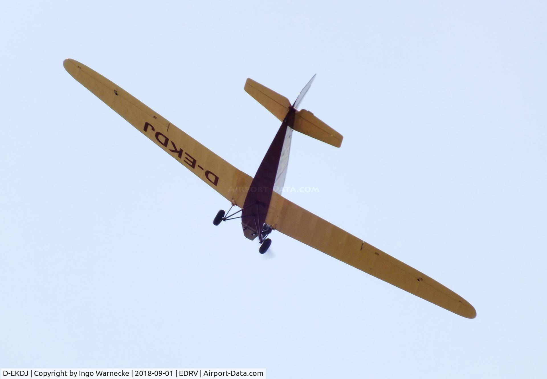 D-EKDJ, Klemm L25D C/N Not found D-EKDJ, Klemm (LTB Follmann) L 25D replica at the 2018 Flugplatzfest Wershofen