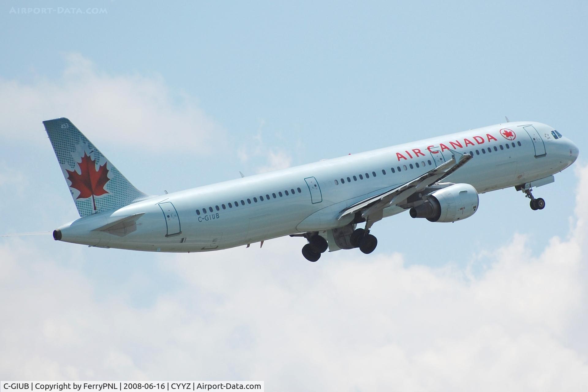 C-GIUB, 2001 Airbus A321-211 C/N 1623, Departure of Air Canada A321