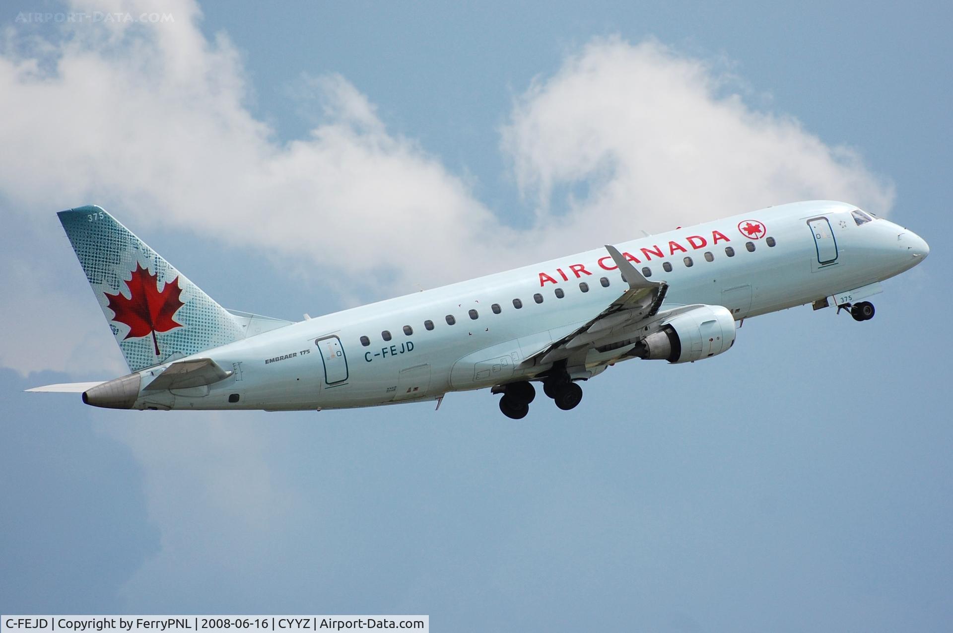 C-FEJD, 2005 Embraer 175SU (ERJ-170-200SU) C/N 17000090, Departure of Air Canada ERJ175