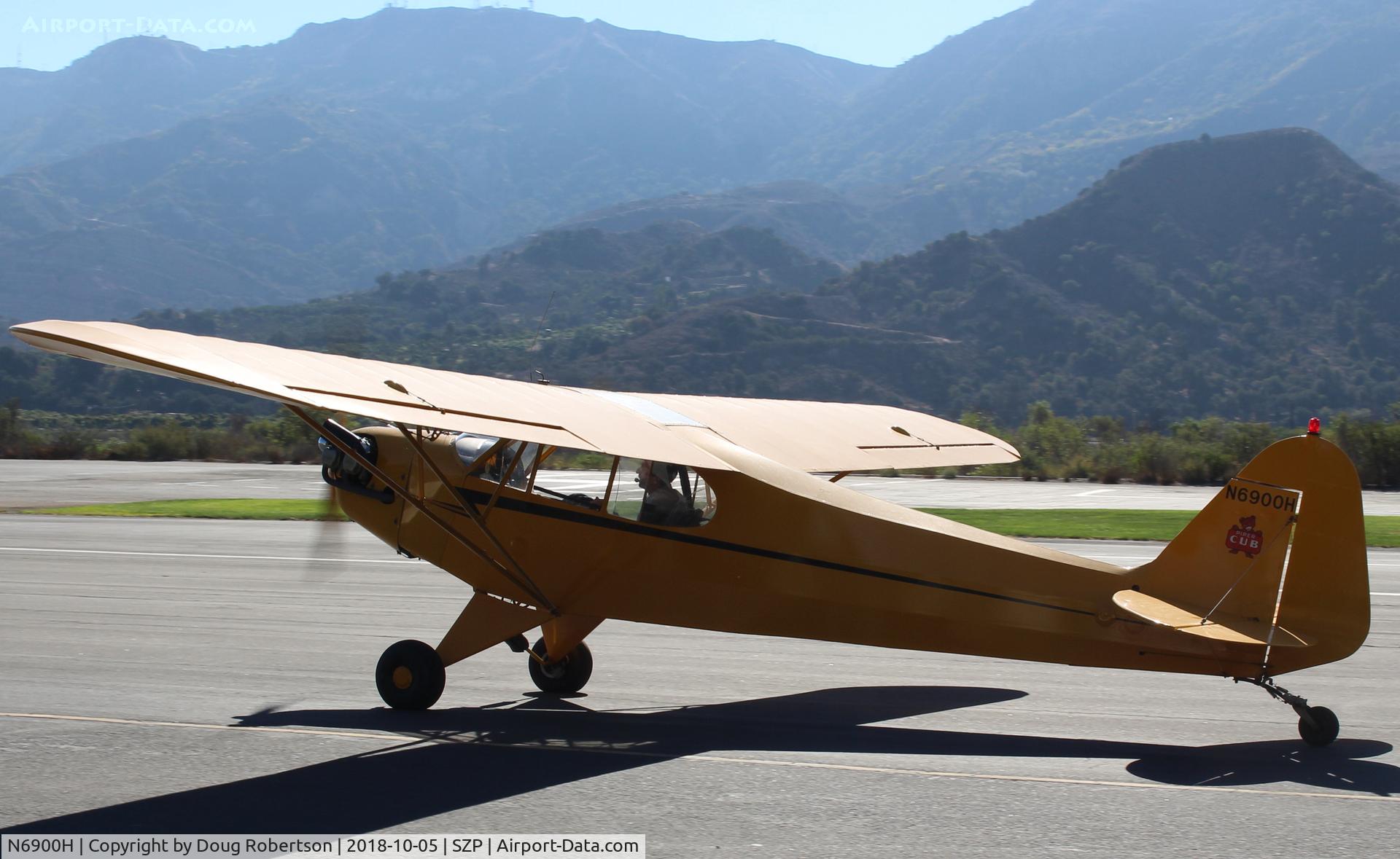 N6900H, 1946 Piper J3C-65 Cub Cub C/N 20129, 1946 Piper J3C-65 CUB, Lycoming O-290 135 Hp big upgrade by STC, taxi back