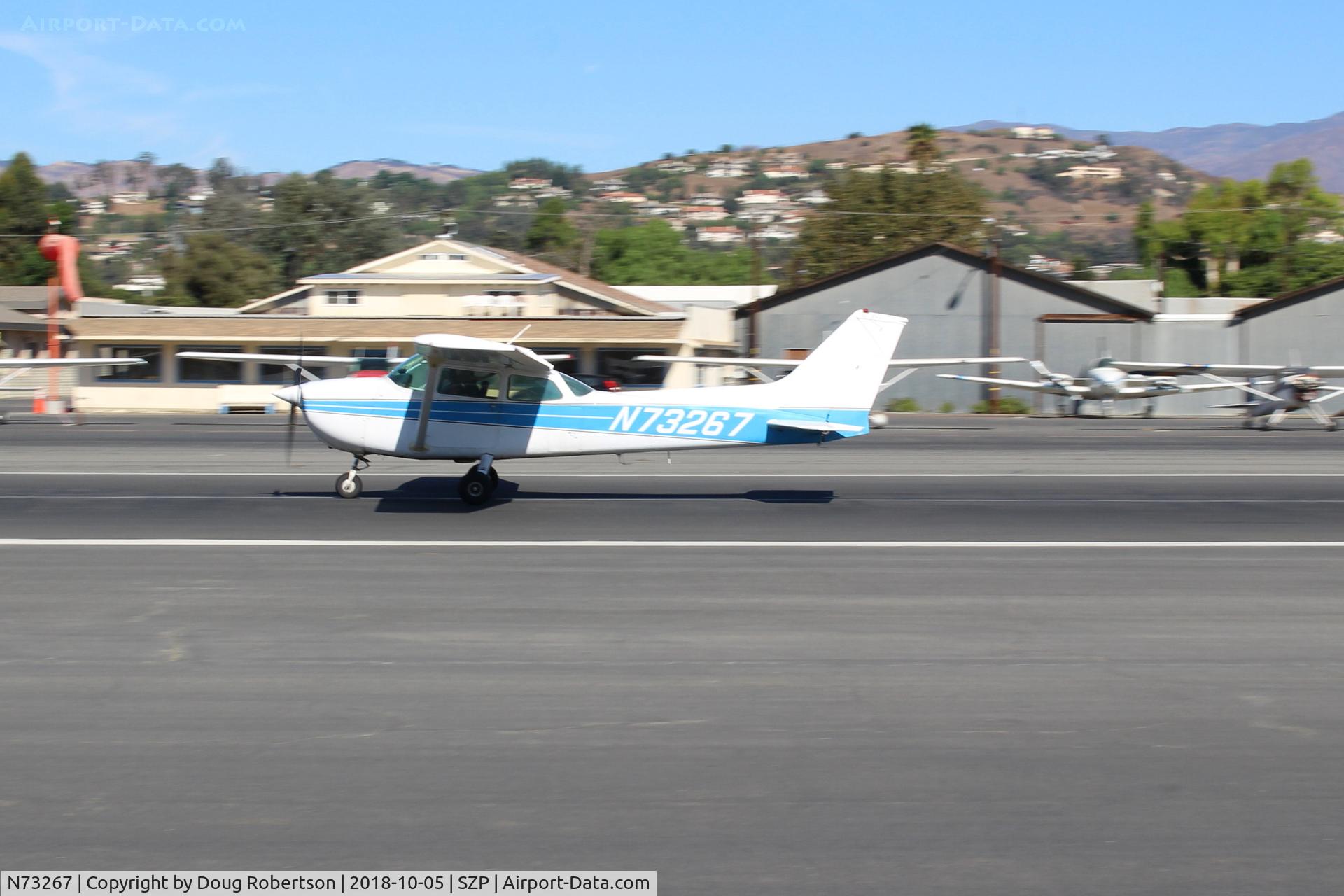 N73267, 1976 Cessna 172M C/N 17267344, 1976 Cessna 172M SKYHAWK, Lycoming O-320-E2D 150 Hp, takeoff roll Rwy 22