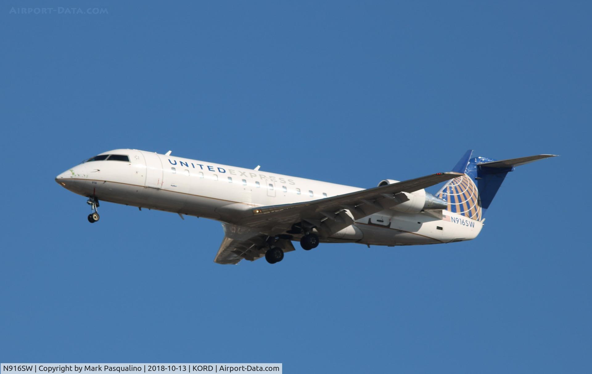 N916SW, 2002 Canadair CL-600-2B19 Regional Jet CRJ-200LR C/N 7634, CL-600-2B19