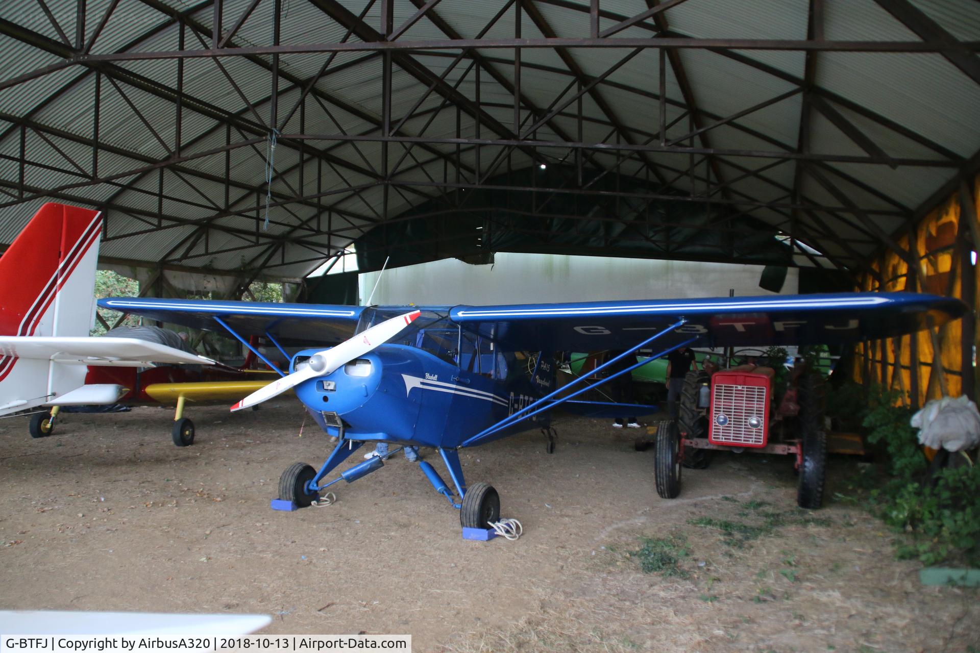 G-BTFJ, 1948 Piper PA-15 Vagabond Vagabond C/N 15-159, Hangared at Spnhoe