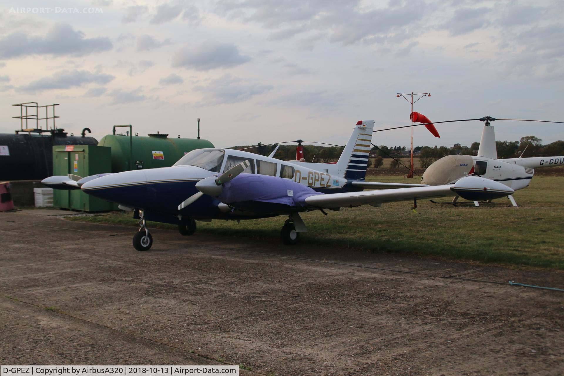 D-GPEZ, 1991 Piper PA-30-160 C Twin Comanche C/N 30-1871, Seen at Conington