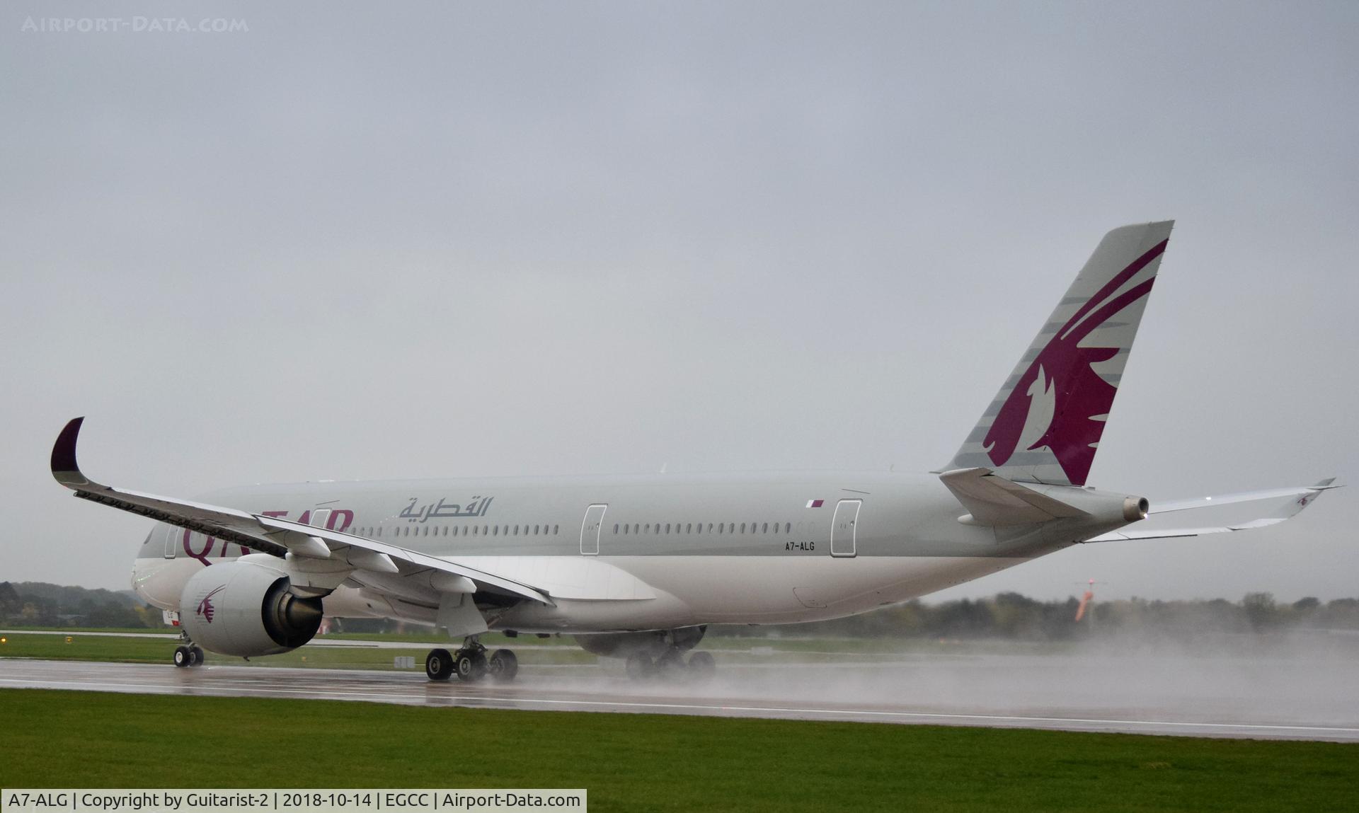 A7-ALG, 2015 Airbus A350-941 C/N 013, At Manchester