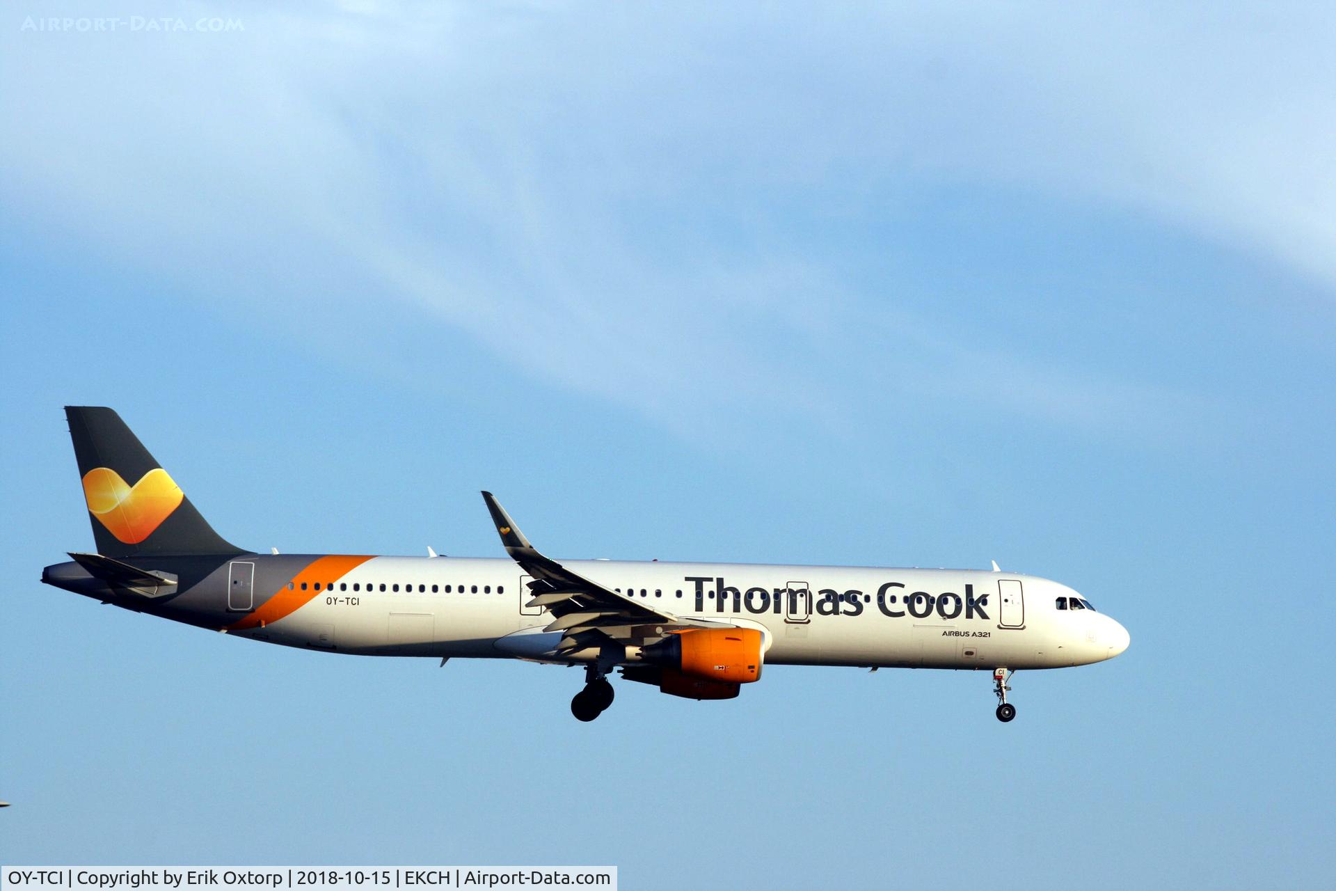 OY-TCI, 2015 Airbus A321-211 C/N 6468, OY-TCI landing rw 22L