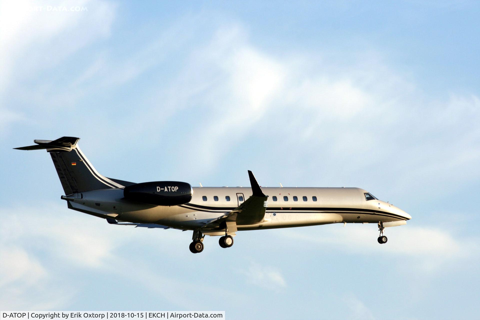 D-ATOP, 2018 Embraer EMB-135BJ Legacy 650 C/N 14501233, D-ATOP landing rw 22L