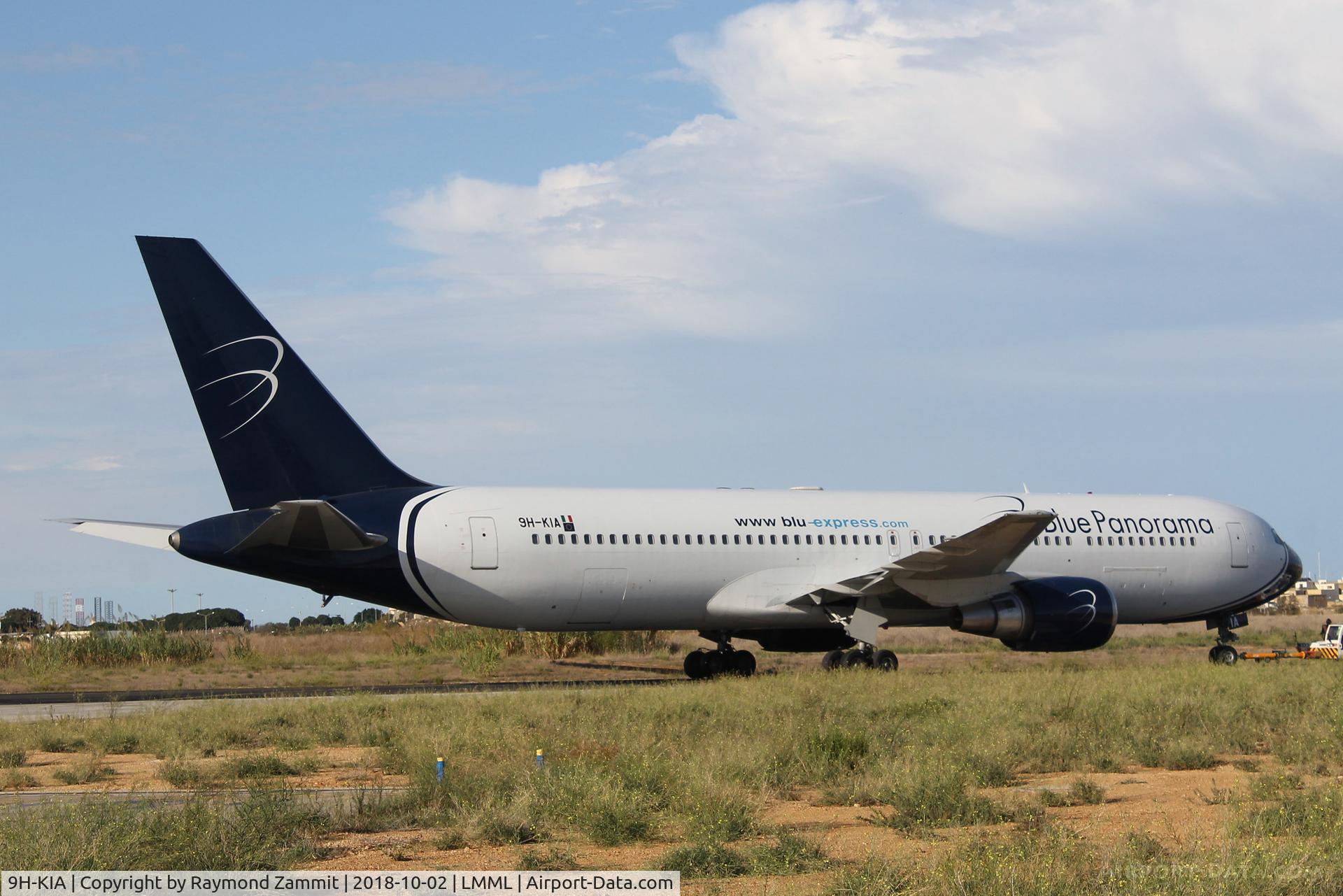 9H-KIA, 1992 Boeing 767-35H/ER C/N 26389, B767 9H-KIA Blue Ponorama