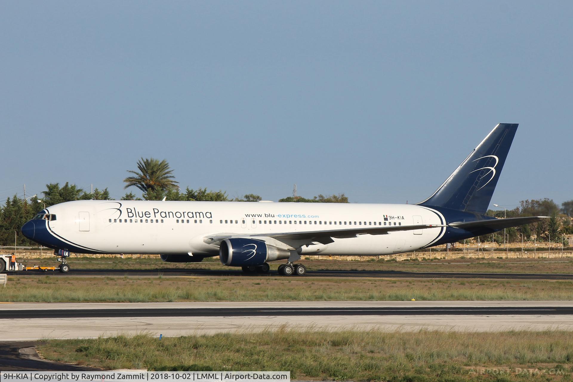 9H-KIA, 1992 Boeing 767-35H/ER C/N 26389, B767 9H-KIA Blue Ponarama