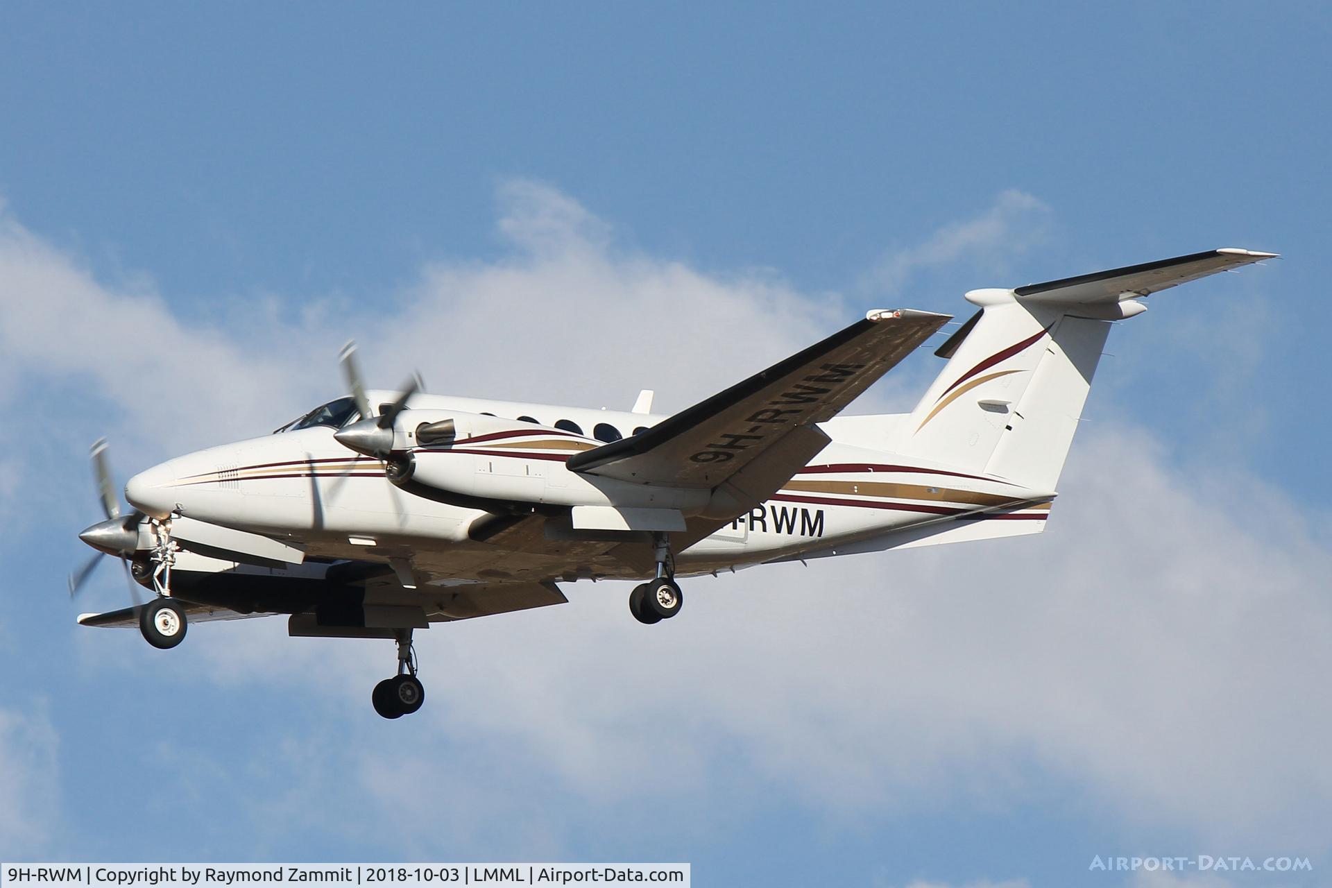 9H-RWM, Beechcraft B200GT Super King Air C/N BY-102, Beechcraft B200GT Super Kingair 9H-RWM