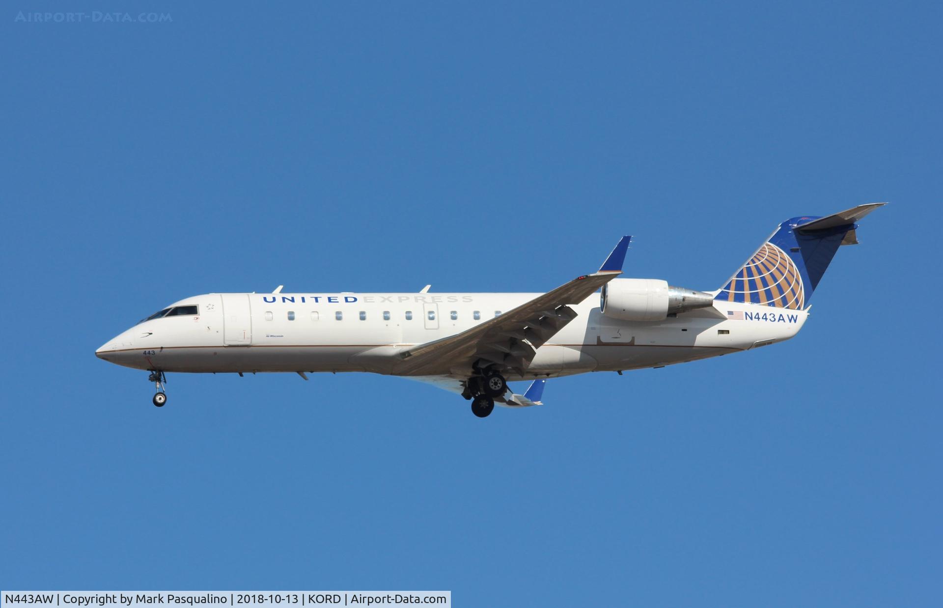 N443AW, 2003 Bombardier CRJ-200LR (CL-600-2B19) C/N 7781, CL-600-2B19