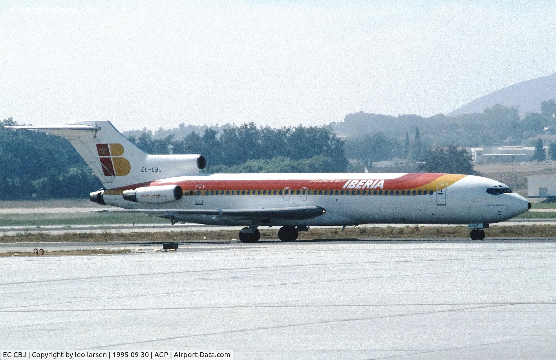 EC-CBJ, 1972 Boeing 727-256 C/N 20604, Malaga 30.9.1995