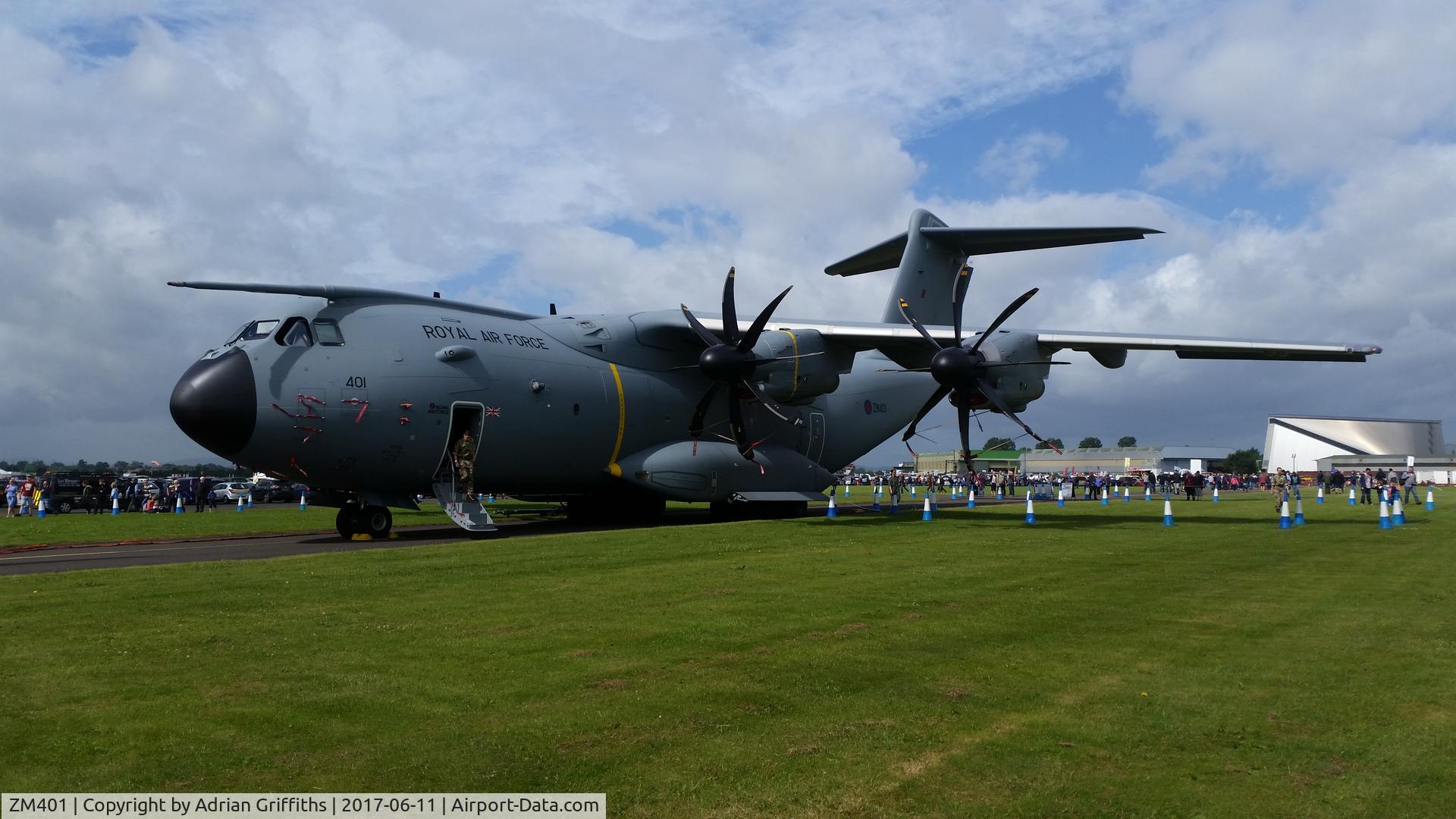 ZM401, 2014 Airbus A400M-180 Atlas C.1 C/N 016, At RAF Cosford airshow 2017