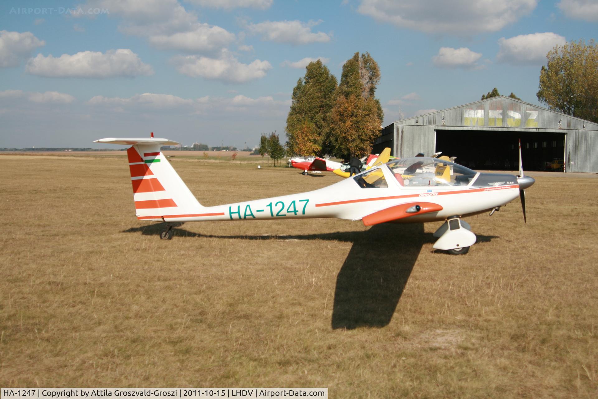HA-1247, 1984 Hoffmann H-36 Dimona C/N 3631, LHDV Dunaújváros Airport, Hungary