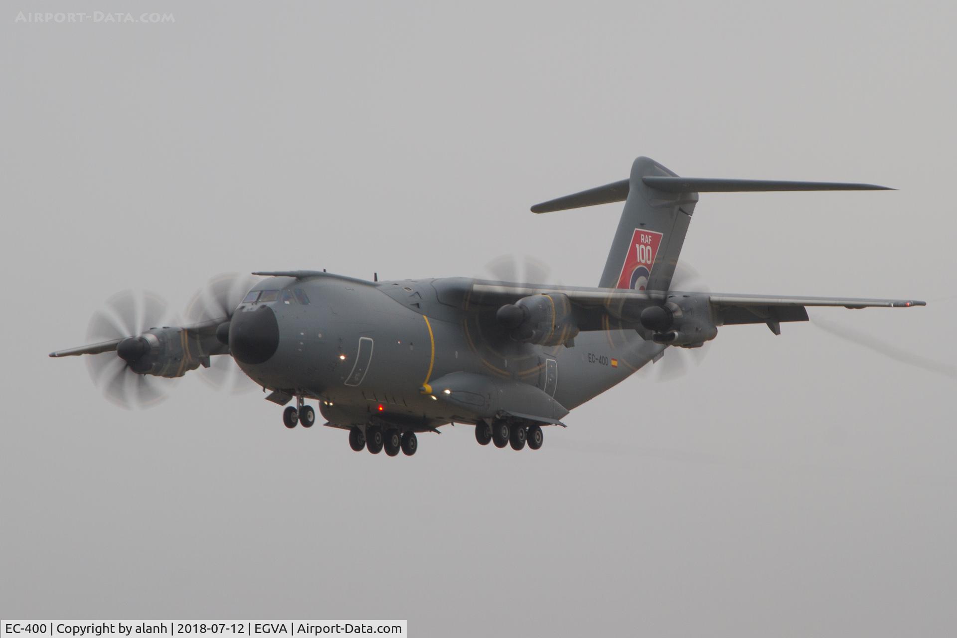 EC-400, 2015 Airbus A400M Atlas C/N 022, Arrival at RIAT 2018 (destined to be RAF ZM421)