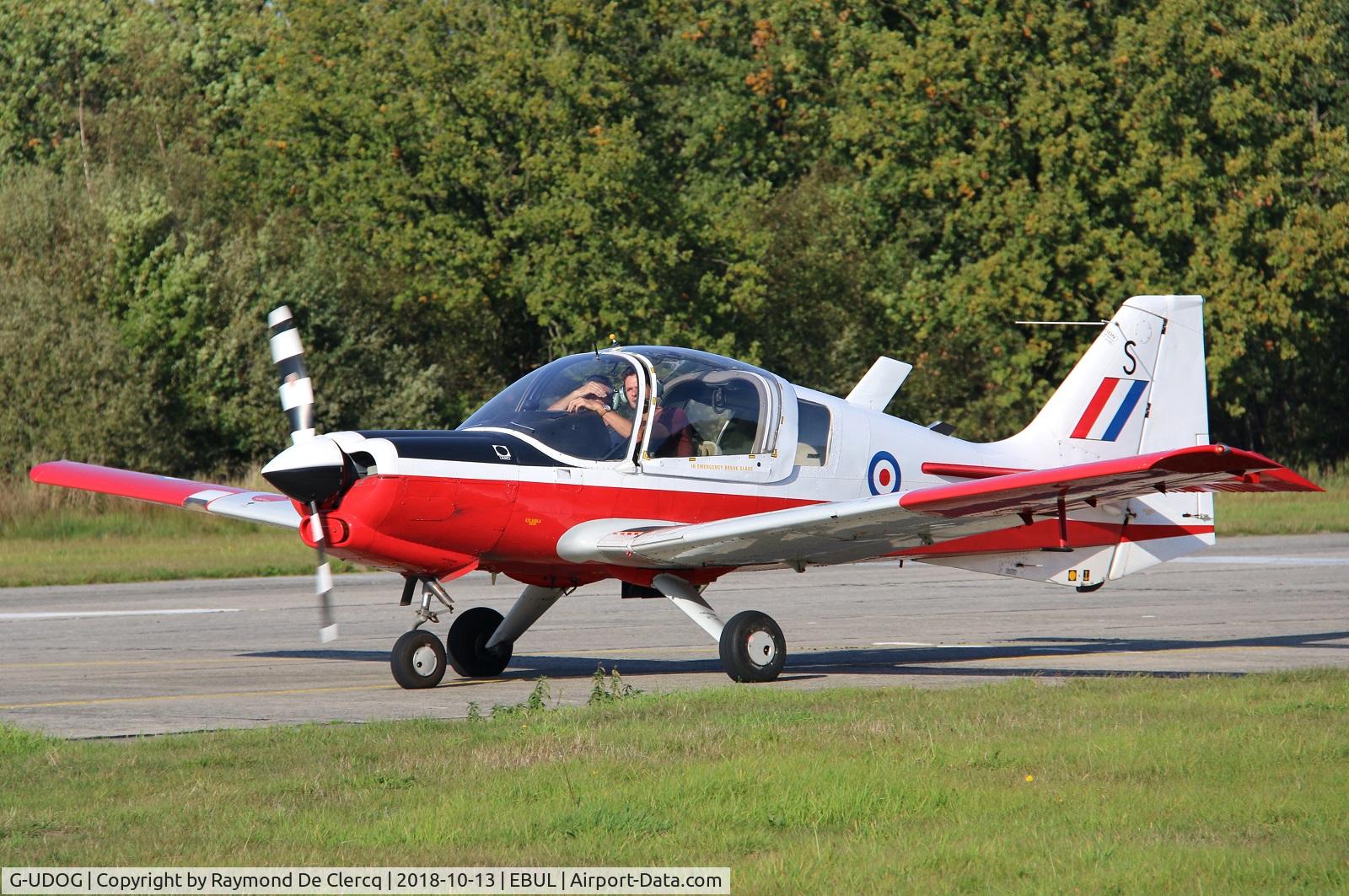 G-UDOG, 1973 Scottish Aviation Bulldog T.1 C/N BH120/204, At home base Ursel.