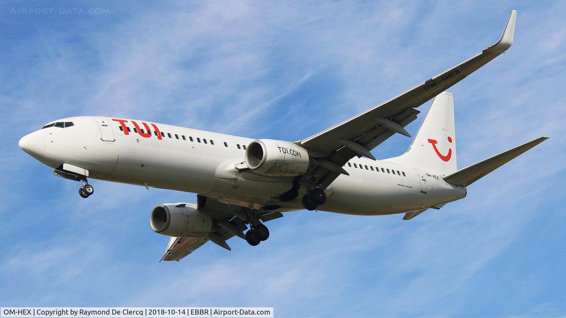 OM-HEX, 2001 Boeing 737-81Q C/N 30785, Operated by TUI.