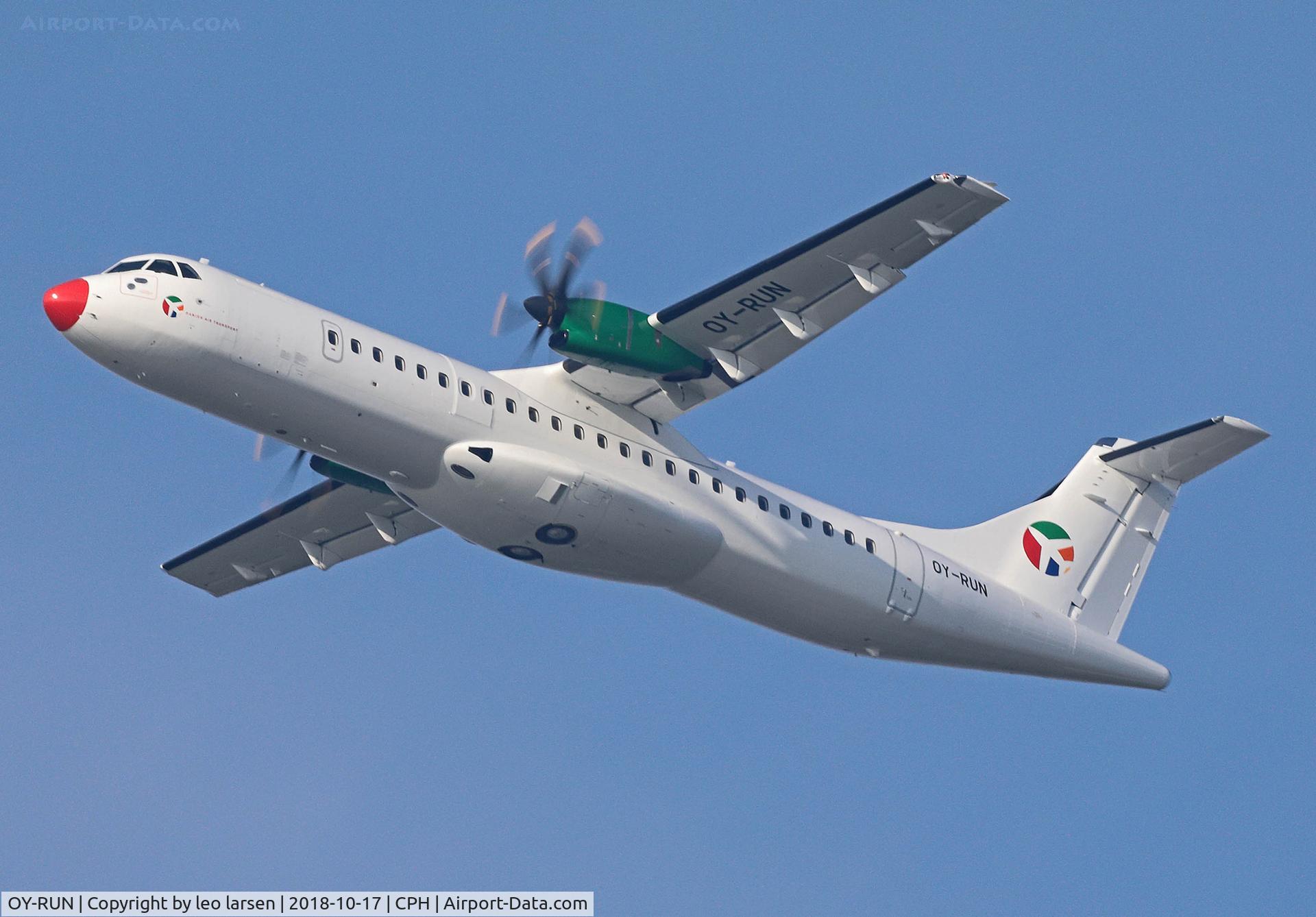 OY-RUN, 2018 ATR 72-600 (72-212A) C/N 1519, Copenhagen 17.10.2018