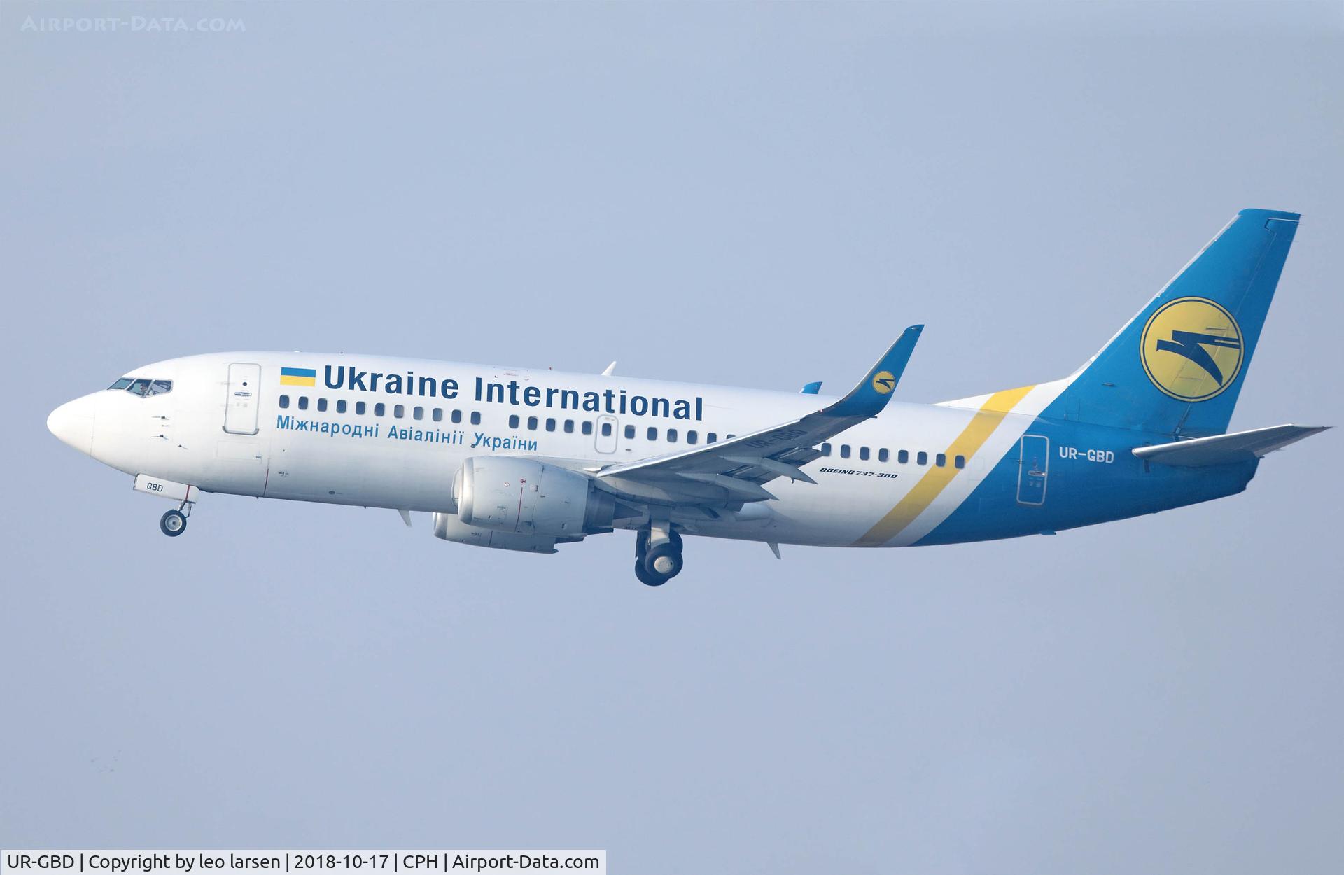 UR-GBD, 1997 Boeing 737-36Q C/N 28659, Copenhagen 17.10.2018