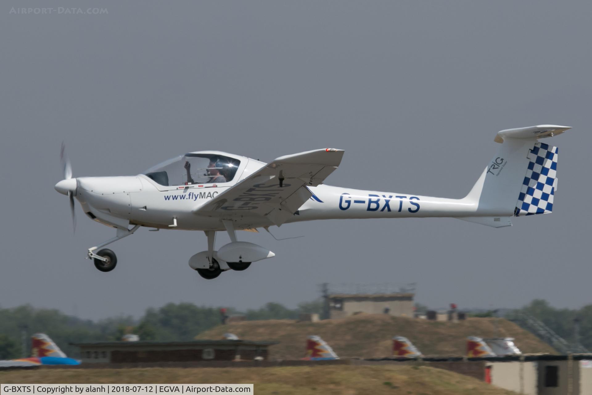 G-BXTS, 1997 Diamond DA-20A-1 Katana C/N 10308, Arrival at RIAT 2018