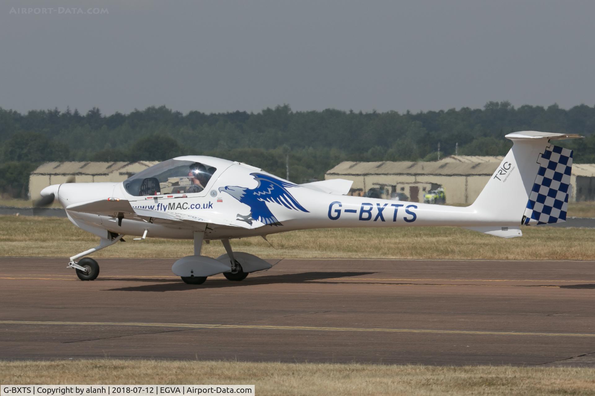 G-BXTS, 1997 Diamond DA-20A-1 Katana C/N 10308, Arrival at RIAT 2018