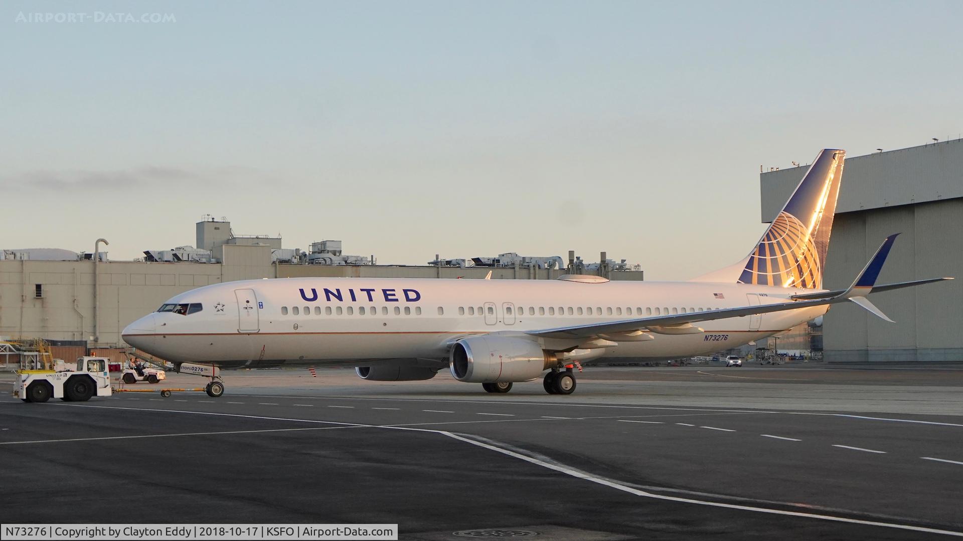 N73276, 2002 Boeing 737-824 C/N 31594, SFO 2018.