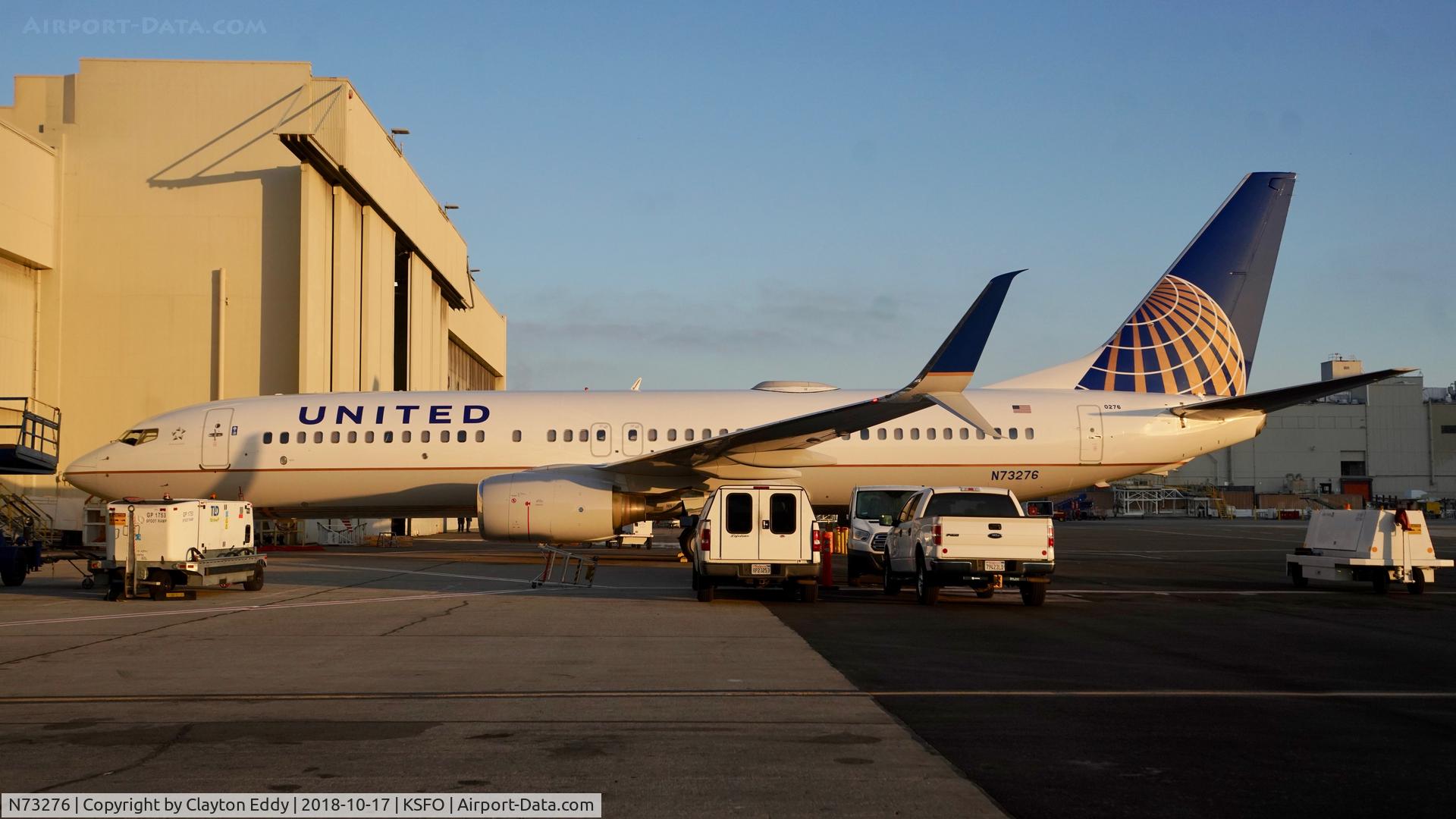 N73276, 2002 Boeing 737-824 C/N 31594, SFO 2018.