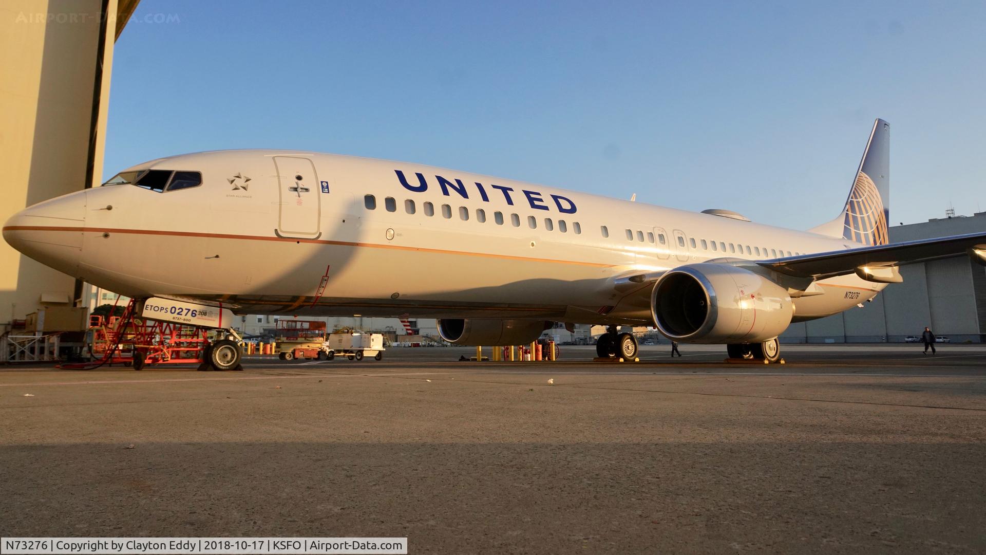 N73276, 2002 Boeing 737-824 C/N 31594, SFO 2018.
