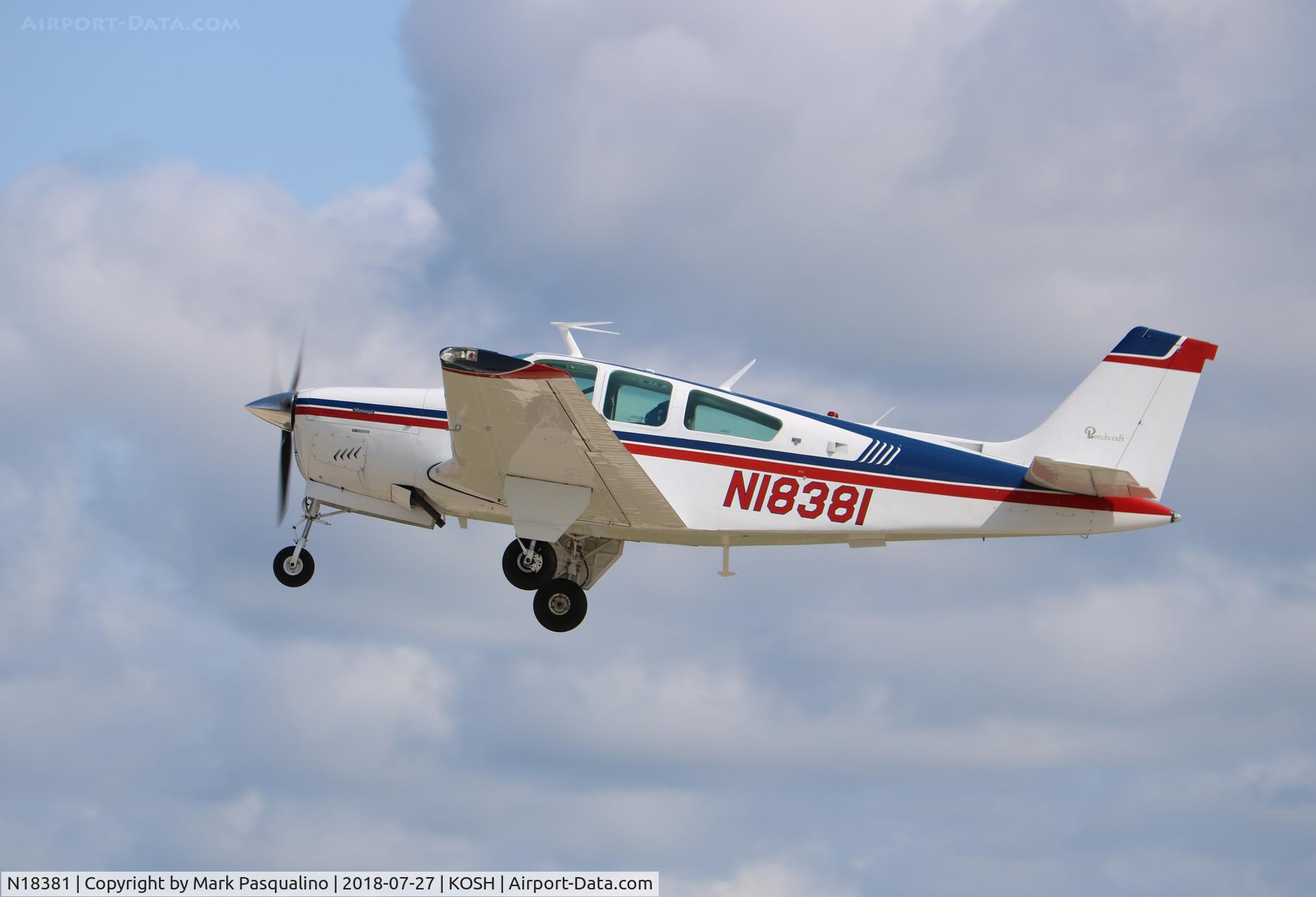 N18381, 1977 Beech F33A Bonanza C/N CE-732, Beech F33A