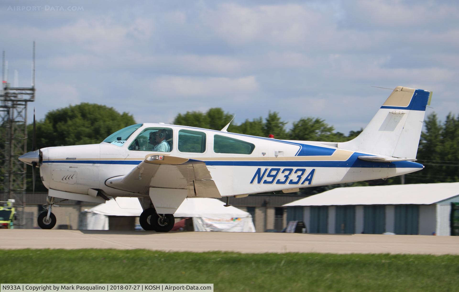 N933A, 1991 Beech F33A Bonanza C/N CE1568, Beech F33A