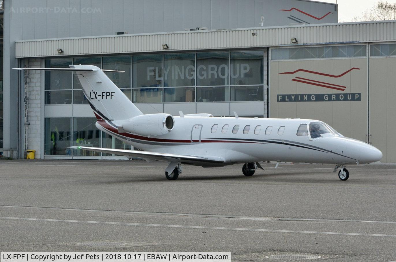 LX-FPF, 2016 Cessna 525B CitationJet CJ3+ C/N 525B-0505, At Antwerp Airport.