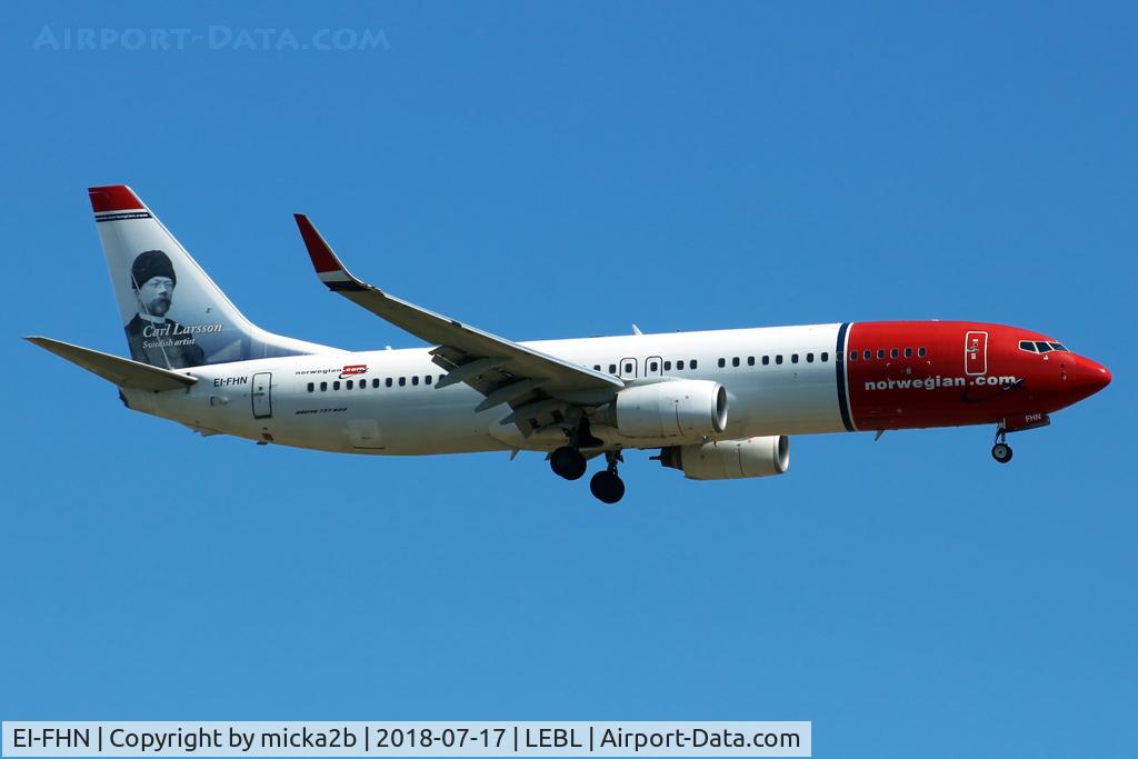 EI-FHN, 2011 Boeing 737-8JP C/N 39046, Landing