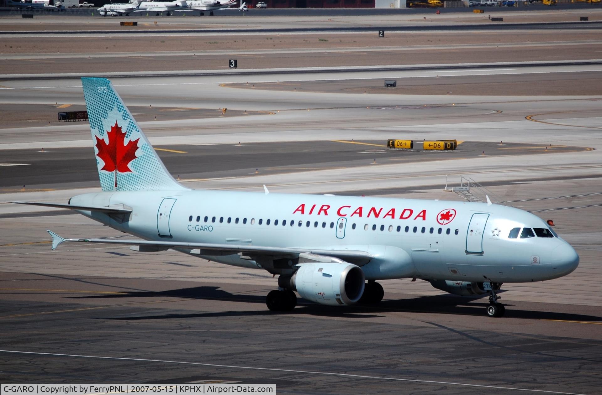 C-GARO, 1997 Airbus A319-114 C/N 757, Air Canada A319 in PHX