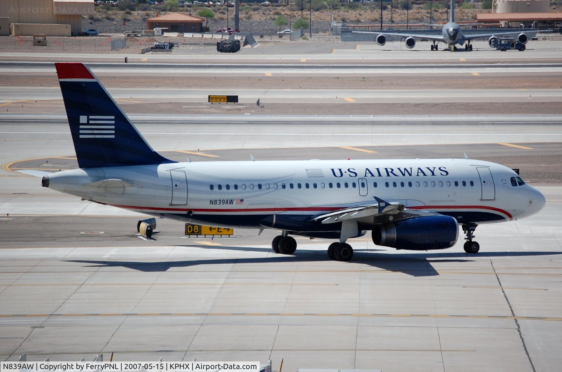 N839AW, 2006 Airbus A319-132 C/N 2669, US Airways A319