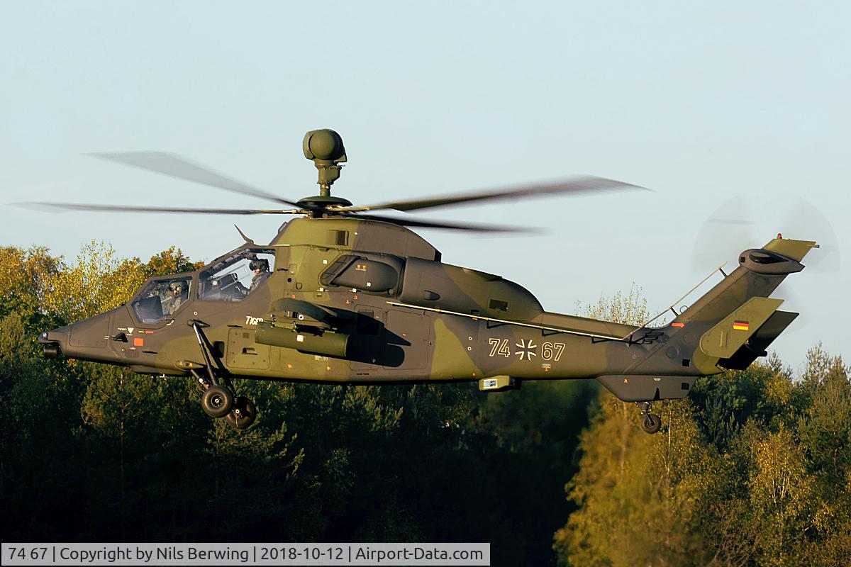74 67, Eurocopter EC-665 Tiger UHT C/N UHT67, 74+67 at Munster Range