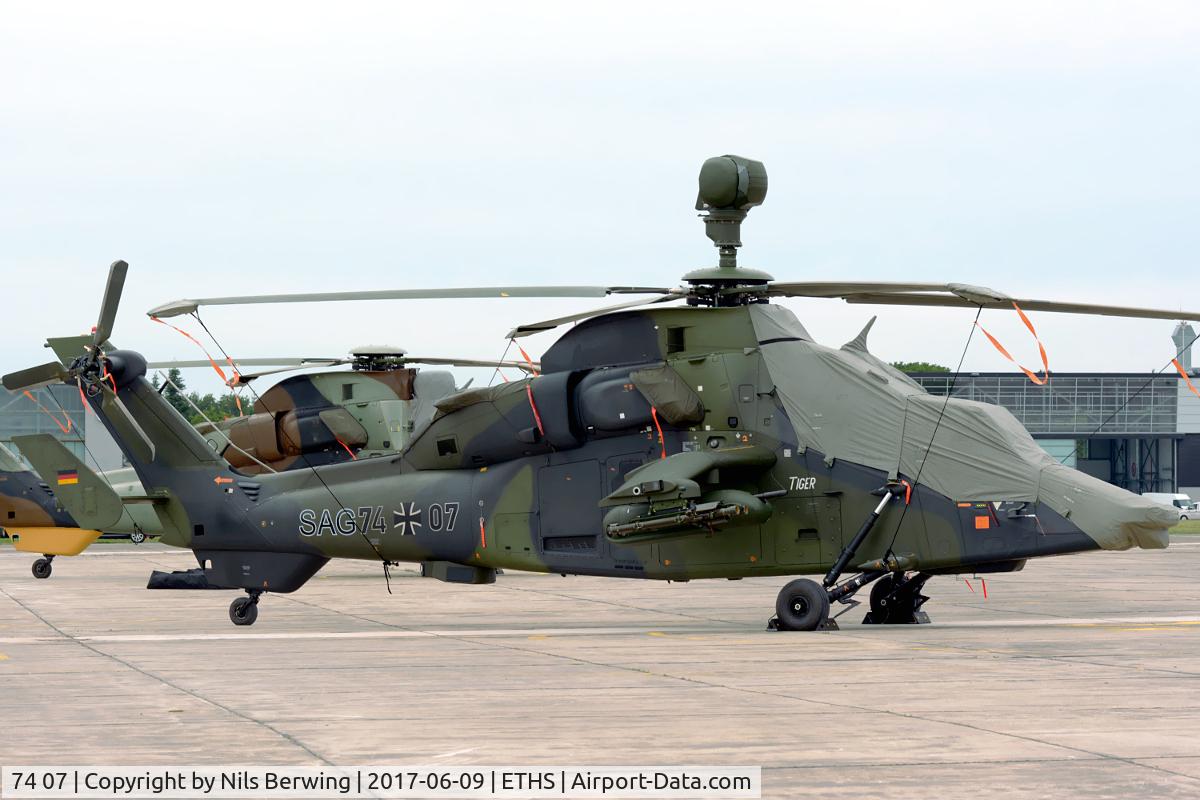 74 07, Eurocopter EC-665 Tiger UHT C/N 1007, 74+06 at ETHS