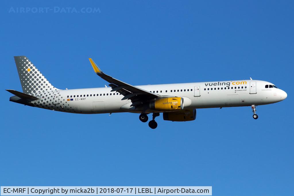 EC-MRF, 2017 Airbus A321-231 C/N 7714, Landing