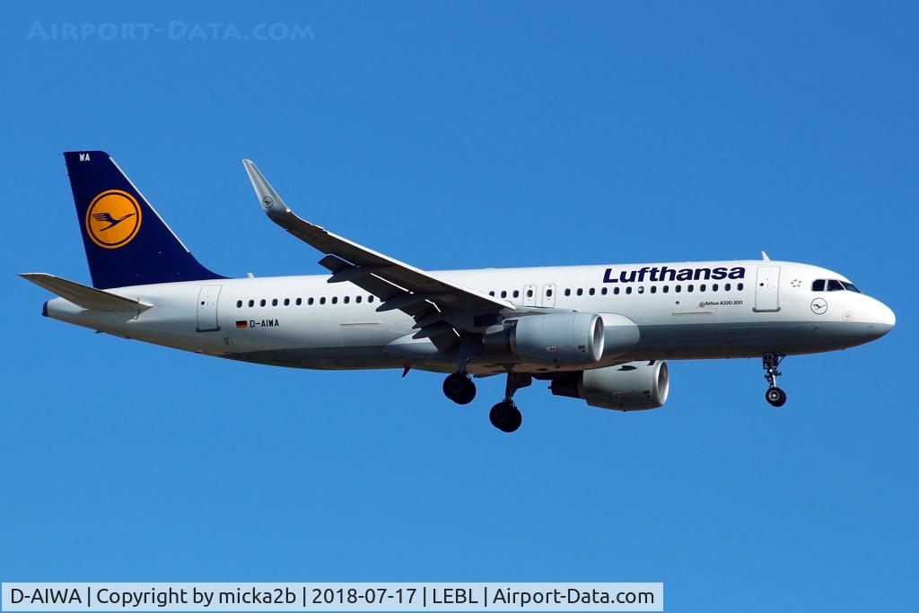 D-AIWA, 2017 Airbus A320-214 C/N 7681, Landing